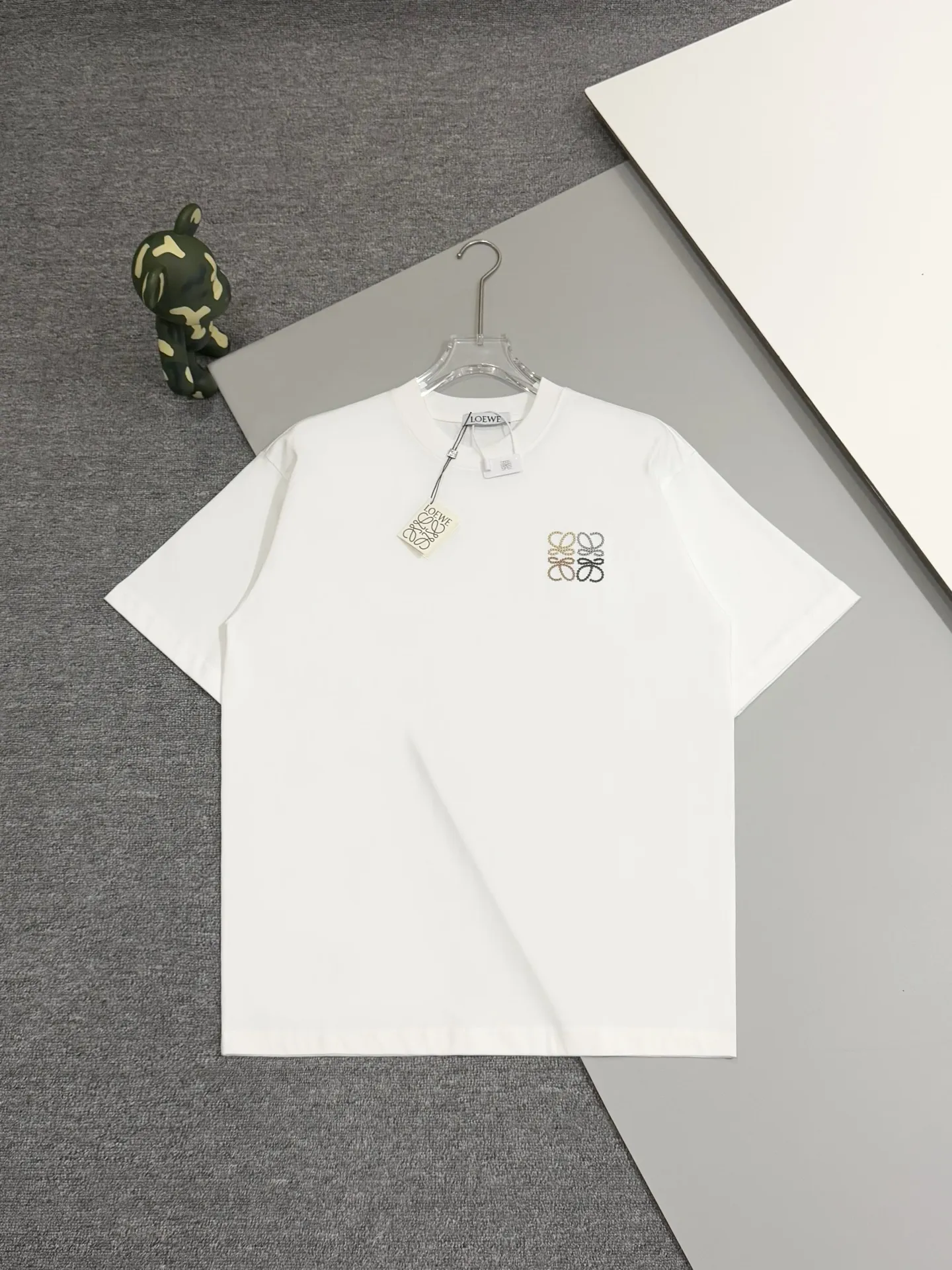 Anagram Embroidered Cotton-Jersey T-Shirt D13513093