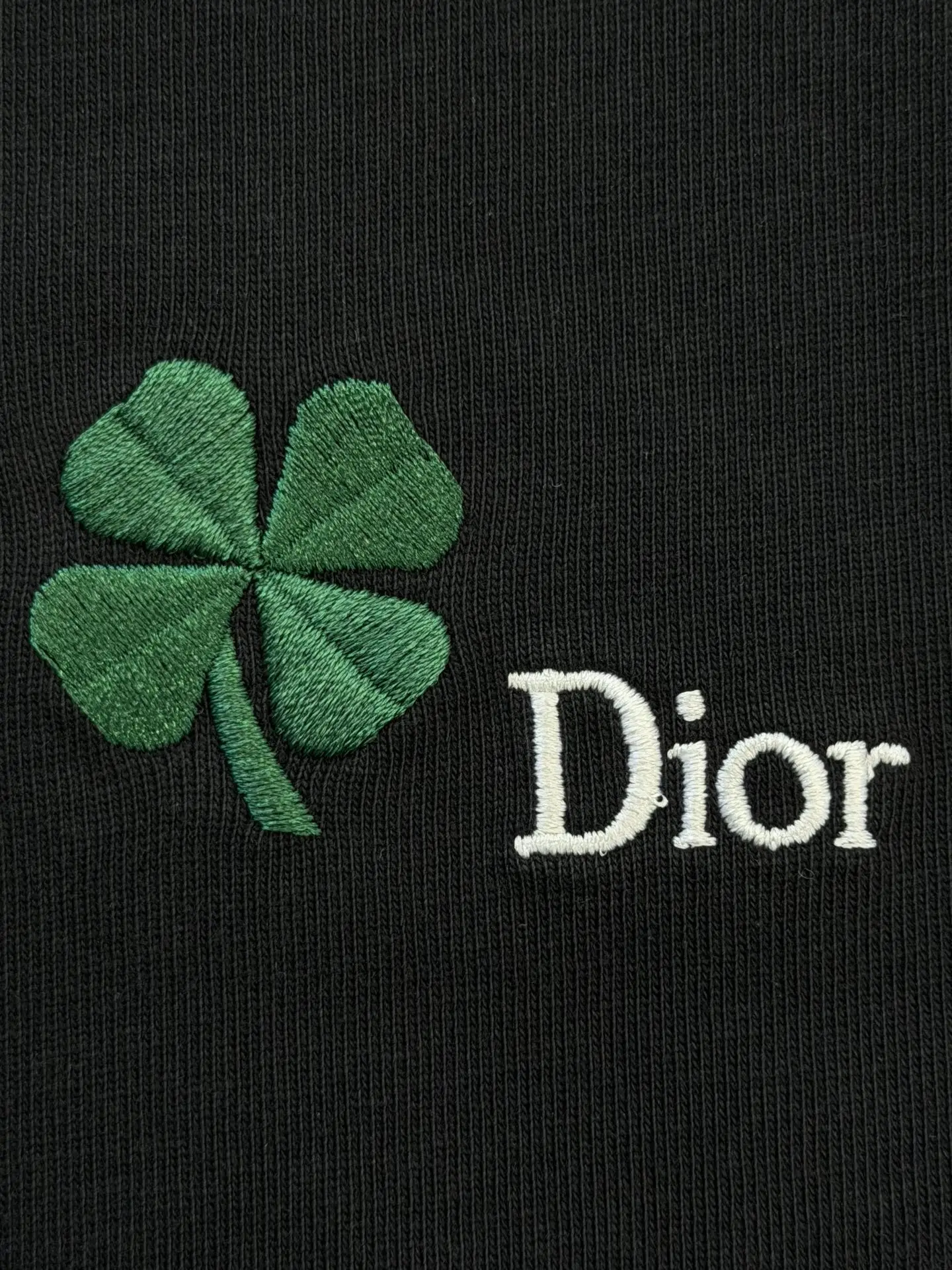 Dior Clover Embroidered Cotton T-Shirt D14013254 — view 4