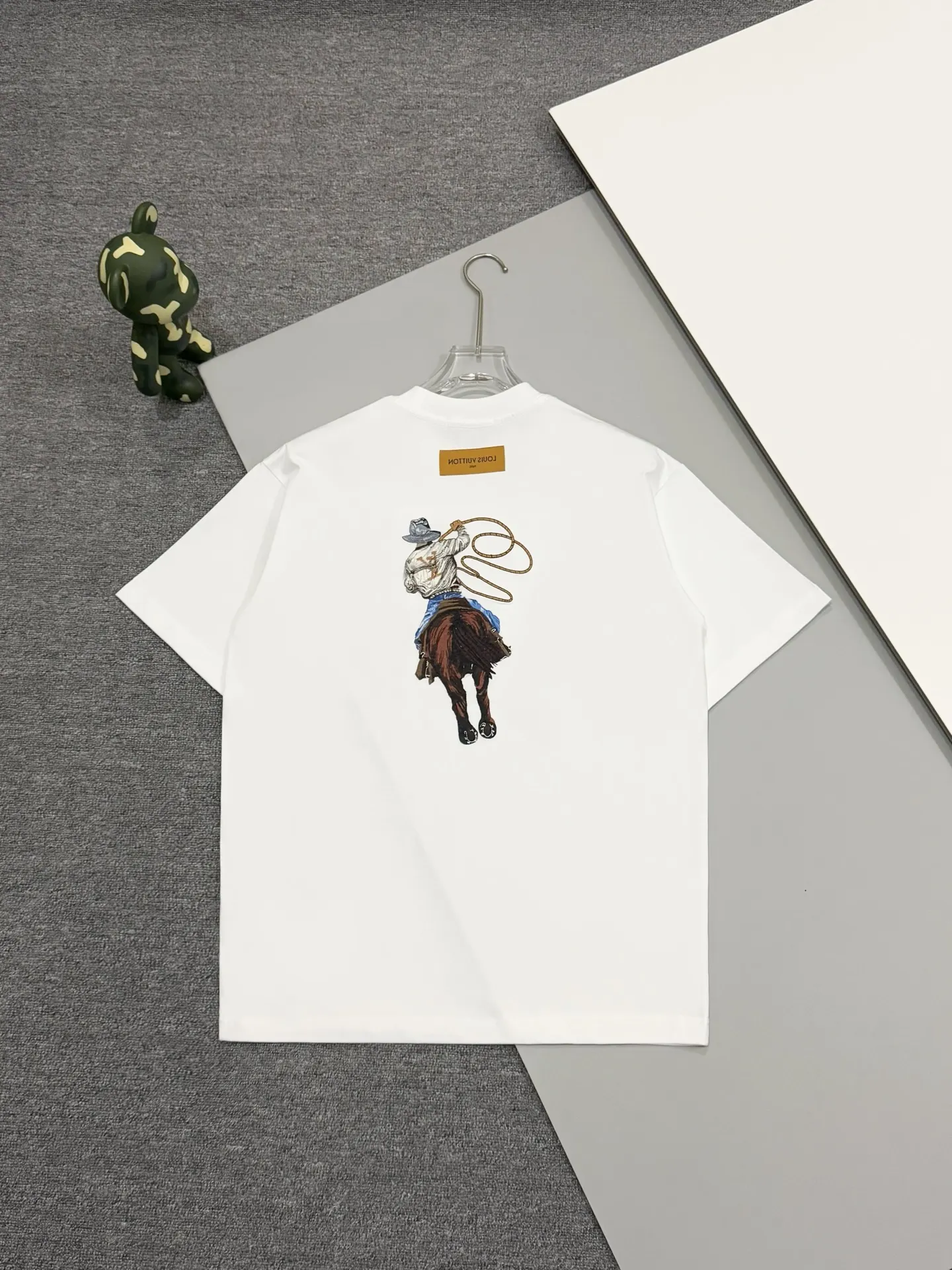 Cowboy Embroidered Cotton T-Shirt D14513055 — view 2