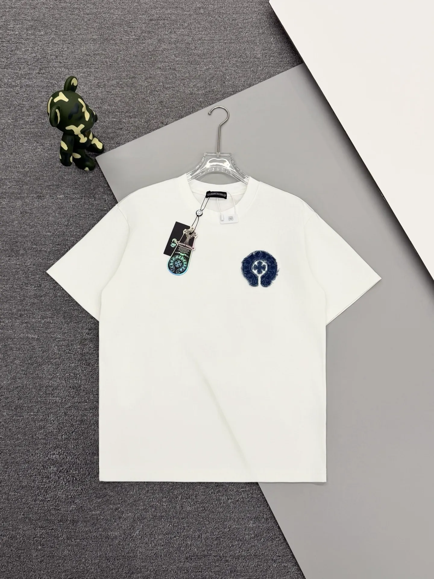 Embroidered Horseshoe Logo Cotton T-Shirt D15013242