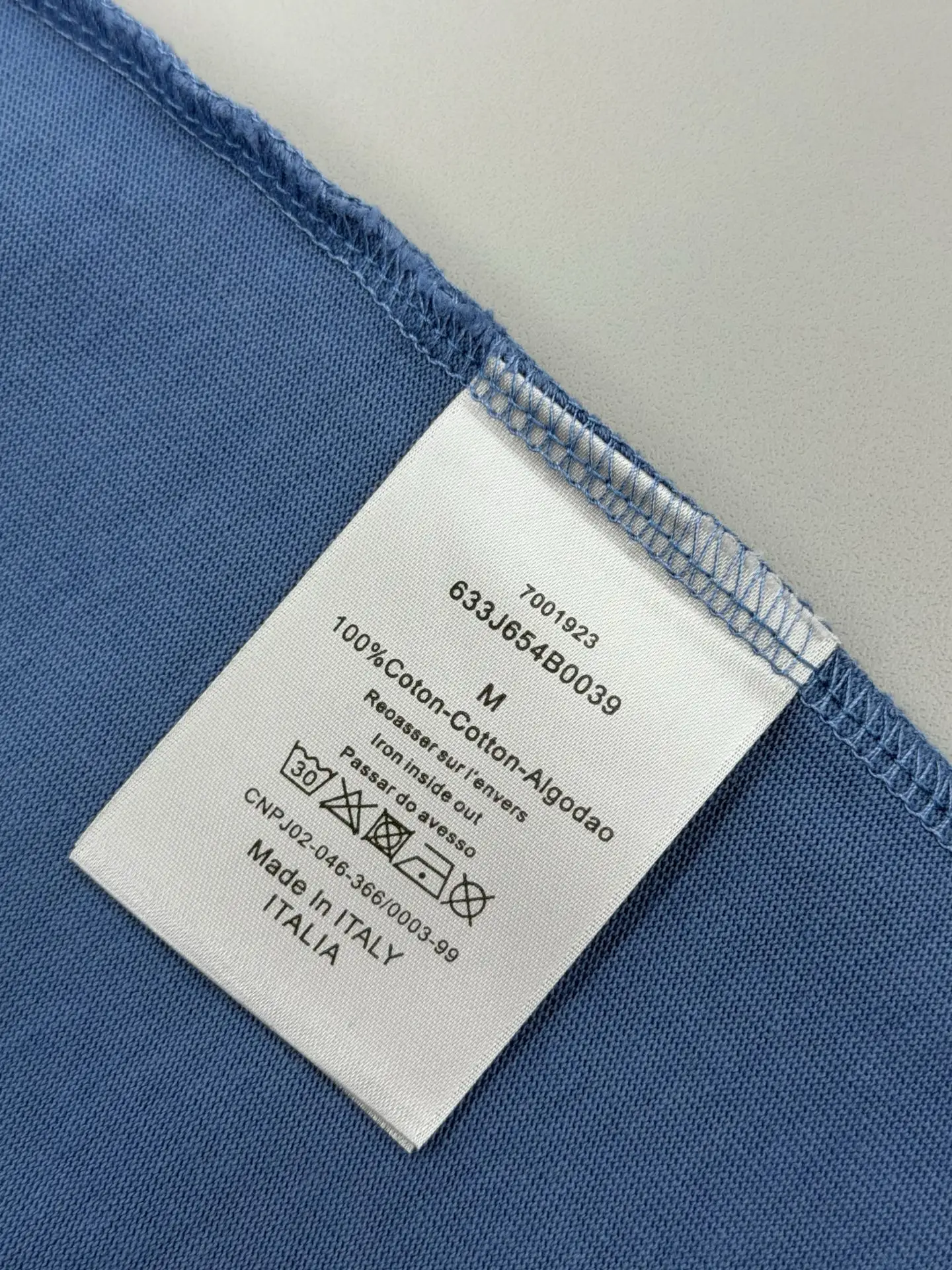 Beaded Logo Embroidery Cotton T-Shirt D15013240 — view 8