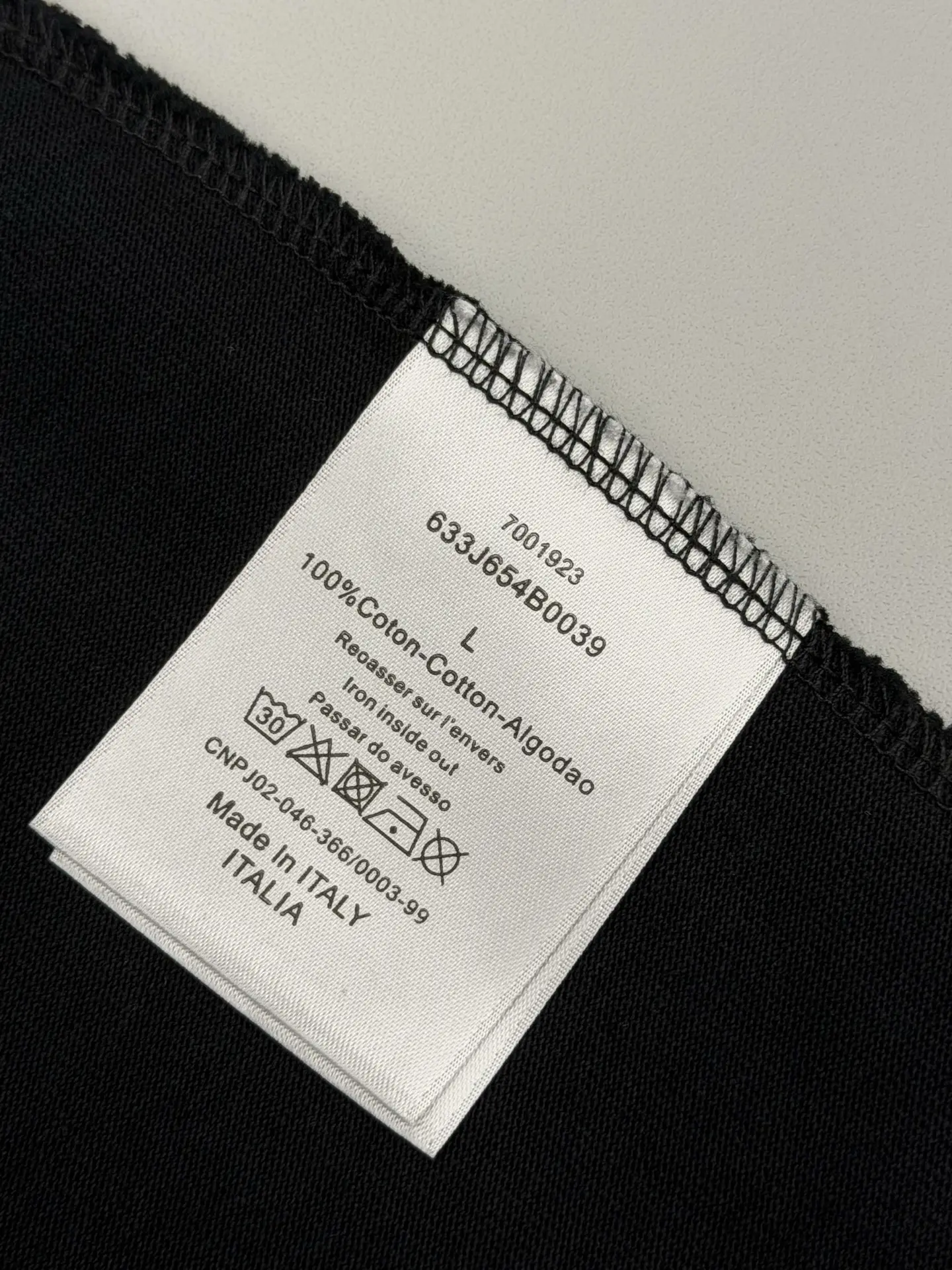 Beaded Logo Embroidery Cotton T-Shirt D15013239 — view 8