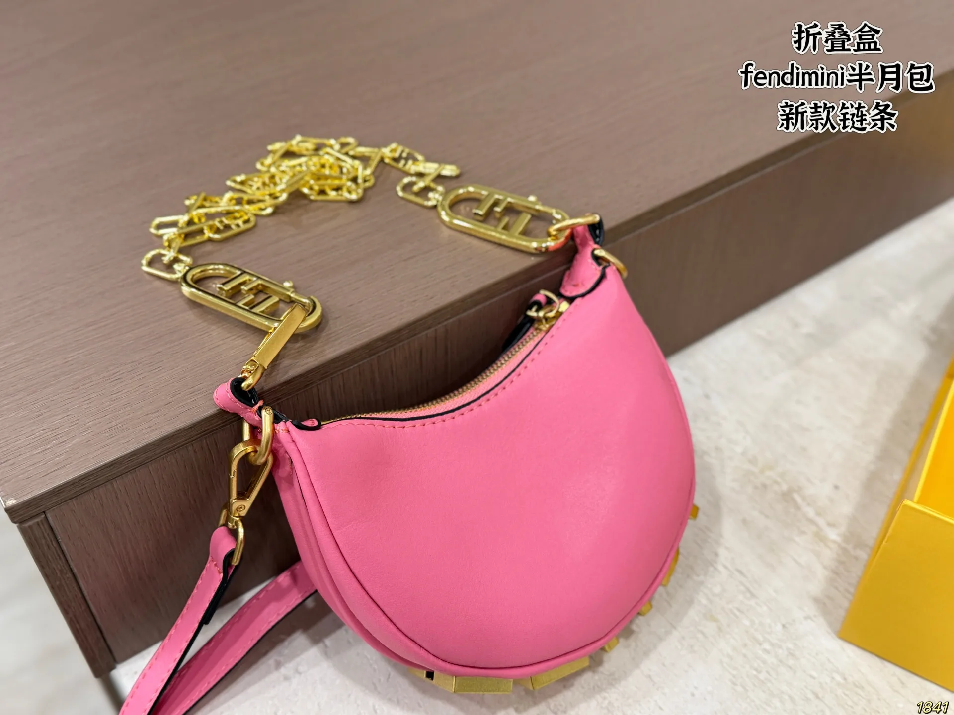 Fendi Mini Half-Moon Chain Bag D26518226 — view 2