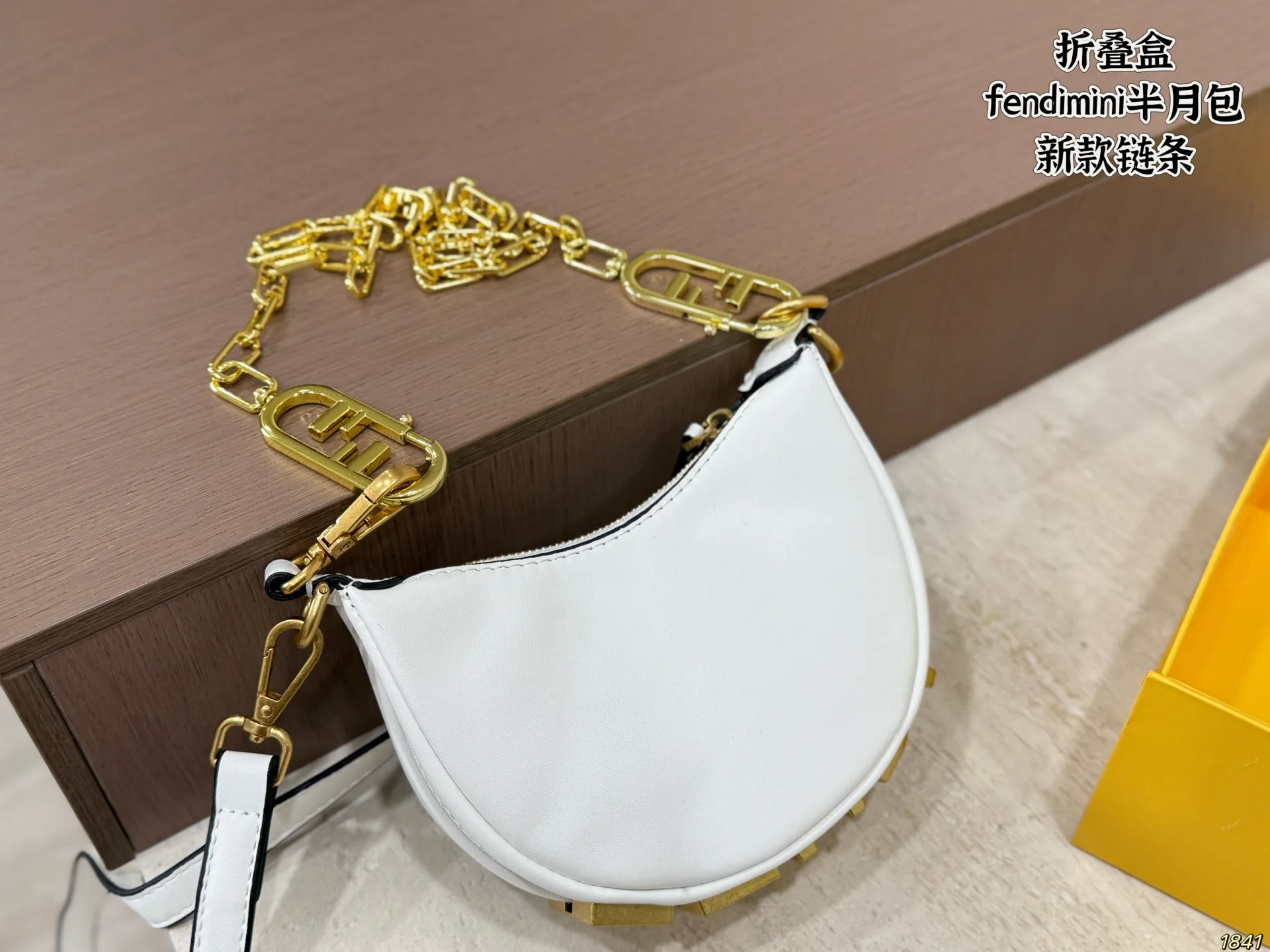 Fendi Mini Half-Moon Chain Bag D26518226 — view 3