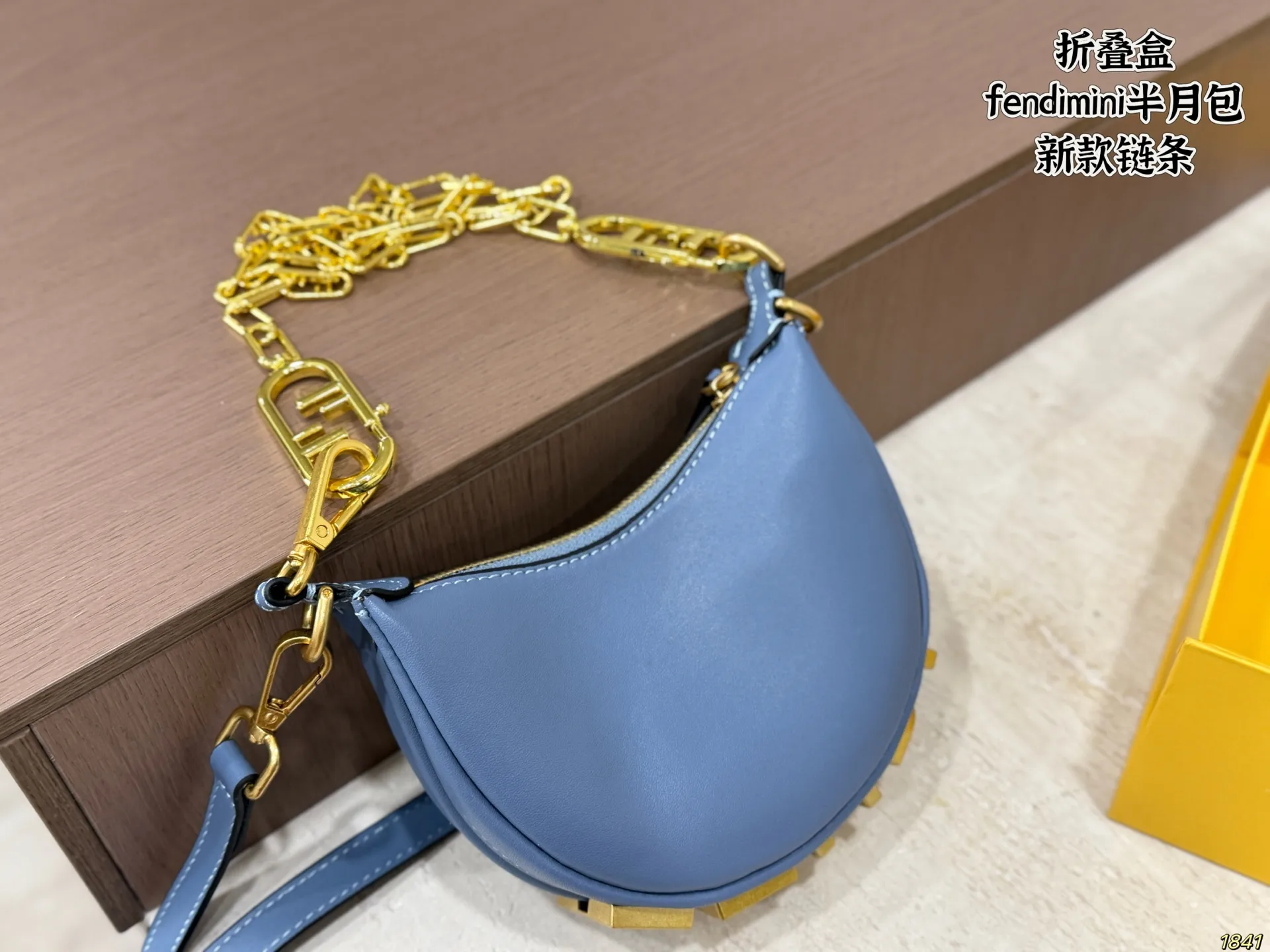 Fendi Mini Half-Moon Chain Bag D26518226 — view 6