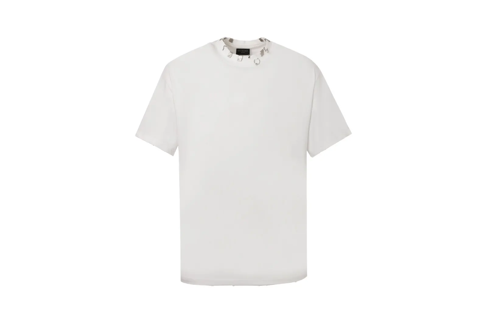 Pierced Oversized Cotton T-Shirt D11518642 — view 2
