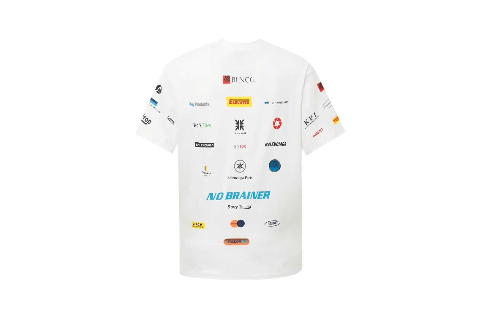 Multi-Logo Graphic Print Oversized T-Shirt D11518657 — view 2
