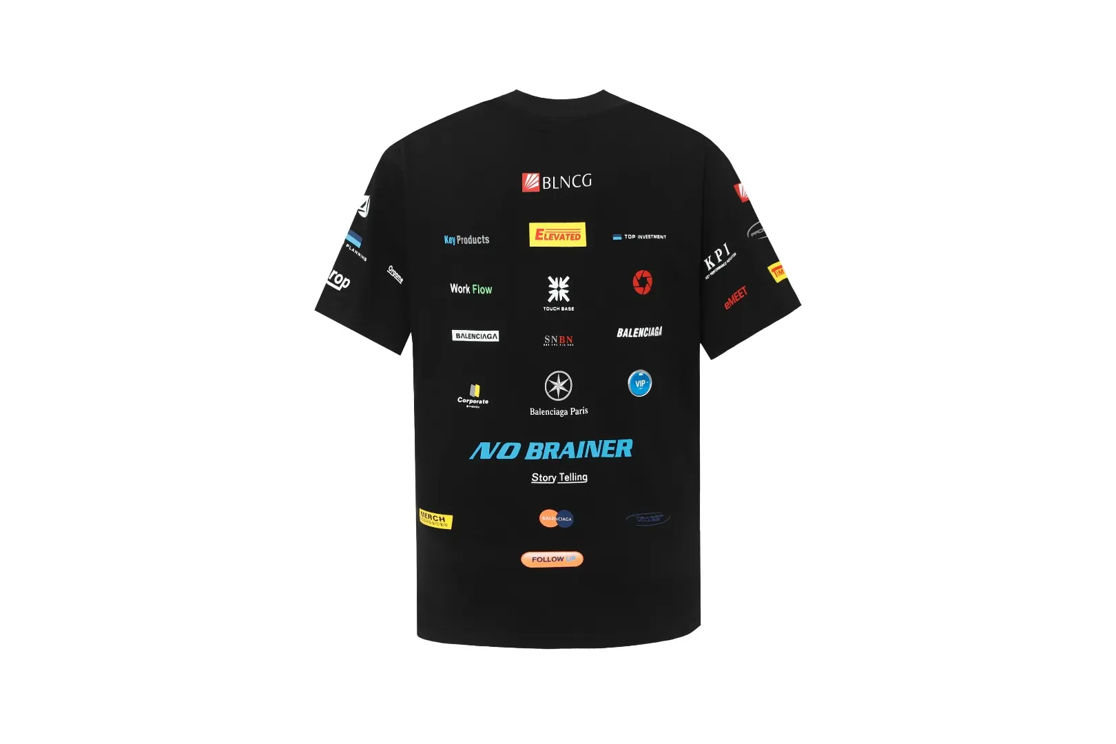 Multi-Logo Graphic Print Oversized T-Shirt D11518656 — view 2