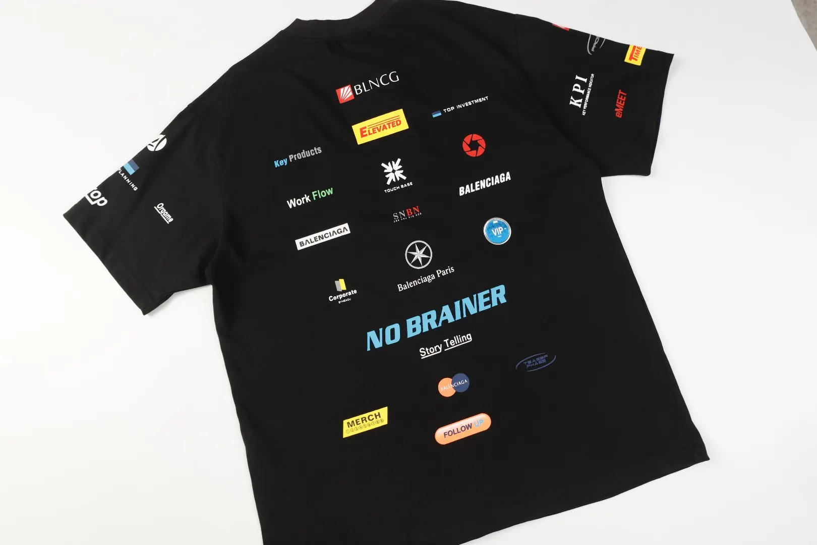 Multi-Logo Graphic Print Oversized T-Shirt D11518656 — view 6