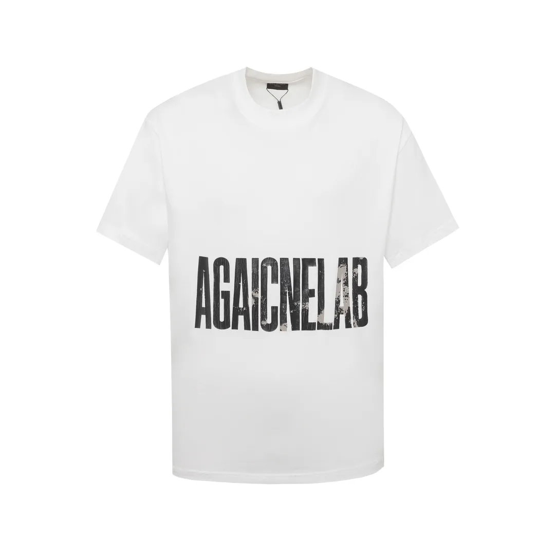 Distressed Logo Print Cotton T-Shirt D11518665