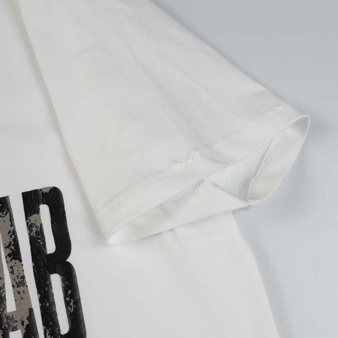Distressed Logo Print Cotton T-Shirt D11518665 — view 3