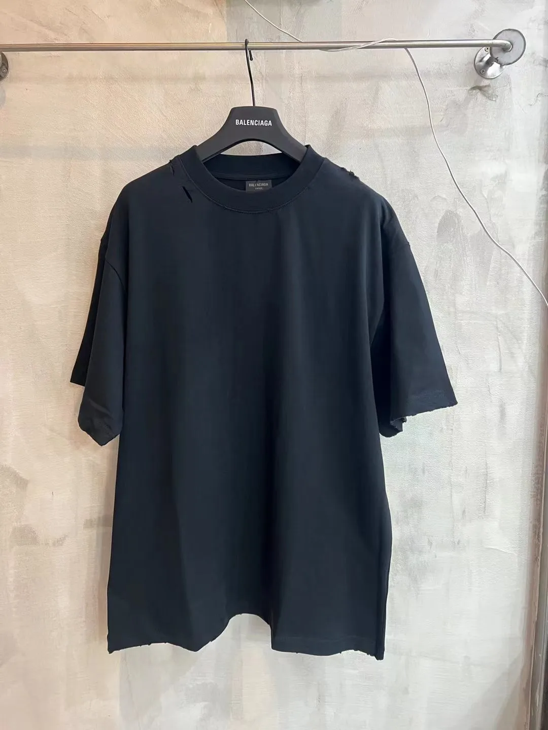 Distressed Tape-Effect Oversized T-Shirt D8520577