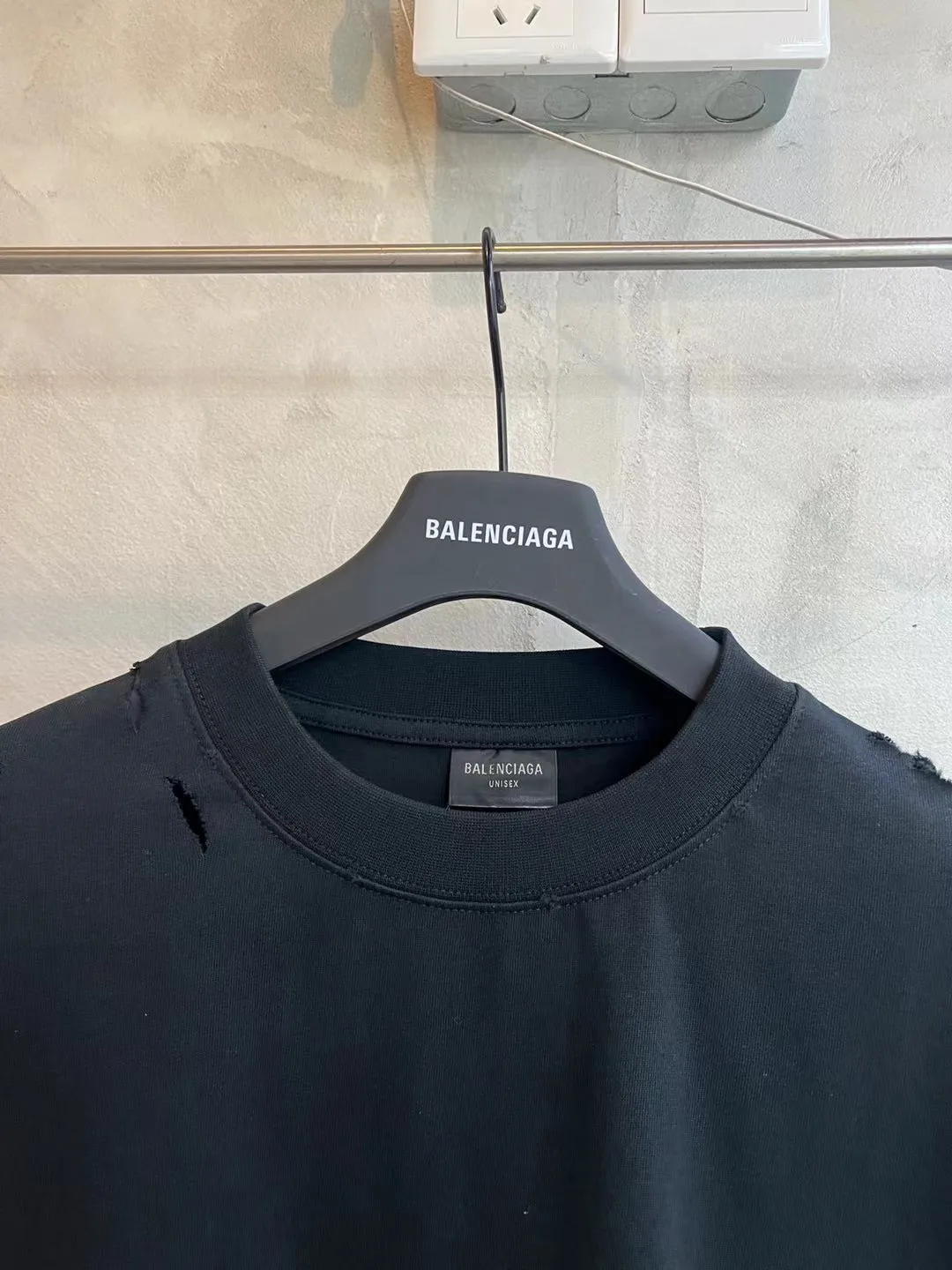 Distressed Tape-Effect Oversized T-Shirt D8520577 — view 3