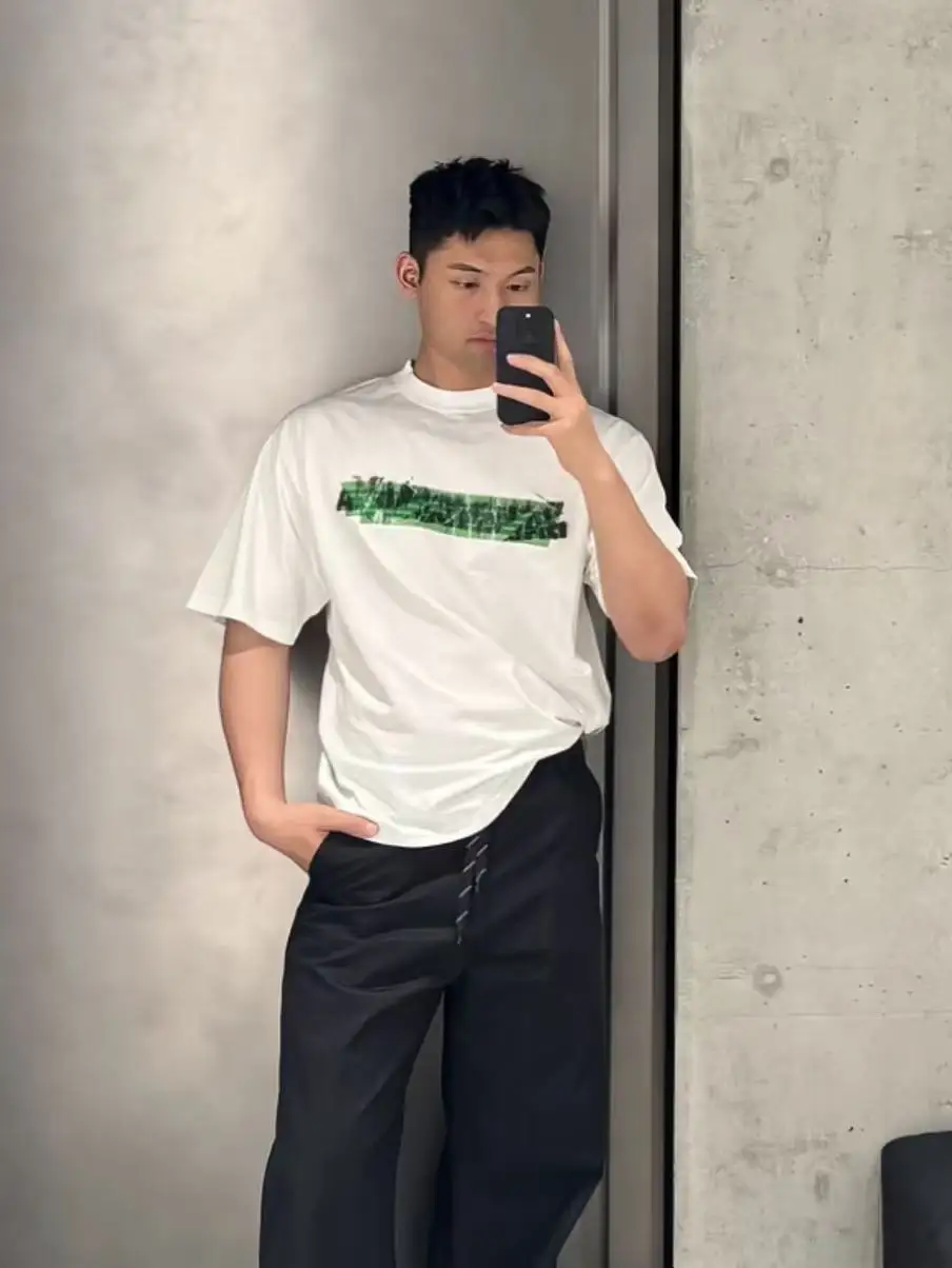 Tape Graffiti Logo Cotton T-Shirt D15518767 — view 6