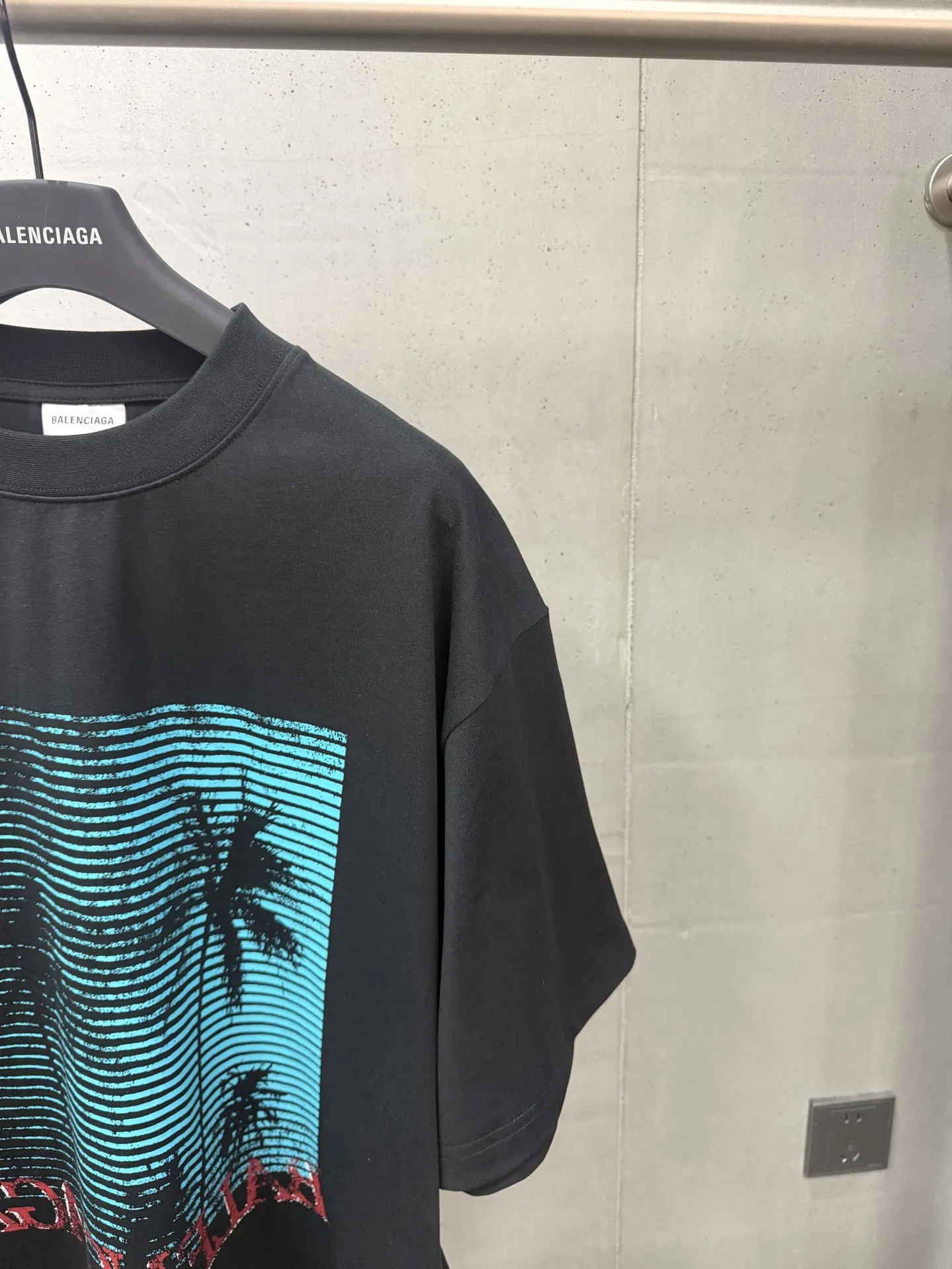 Palm Tree Graphic Print Oversized T-Shirt D15518685 — view 4