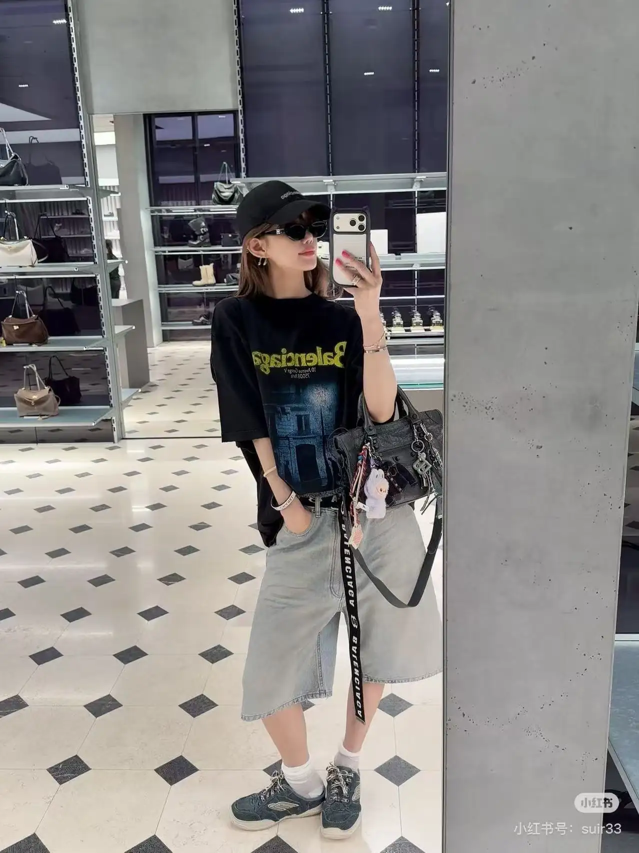 Nightscape Graphic Print Oversized T-Shirt D15518680 — view 6