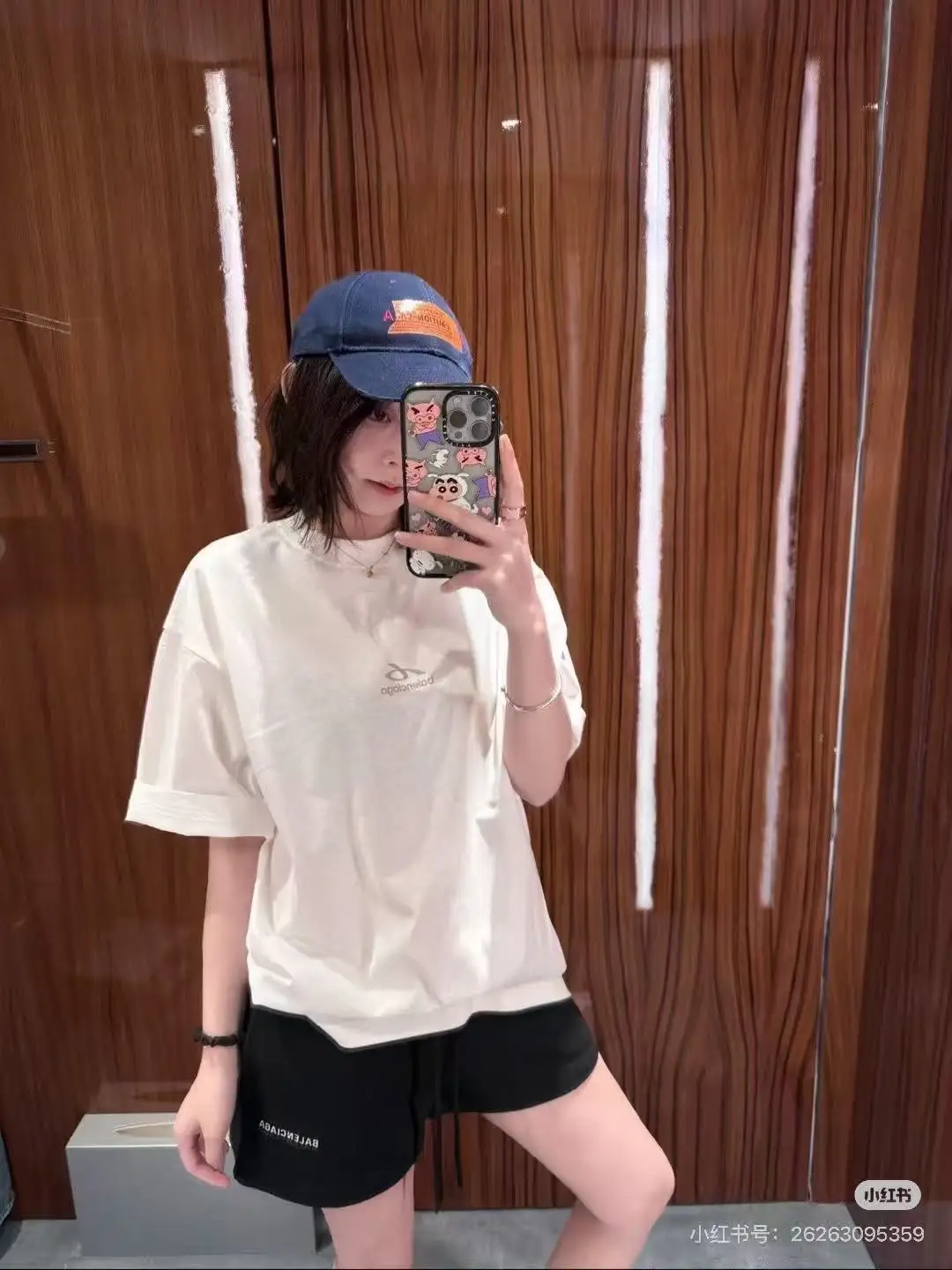 Reflective Micro Logo Oversized T-Shirt D14518679 — view 6