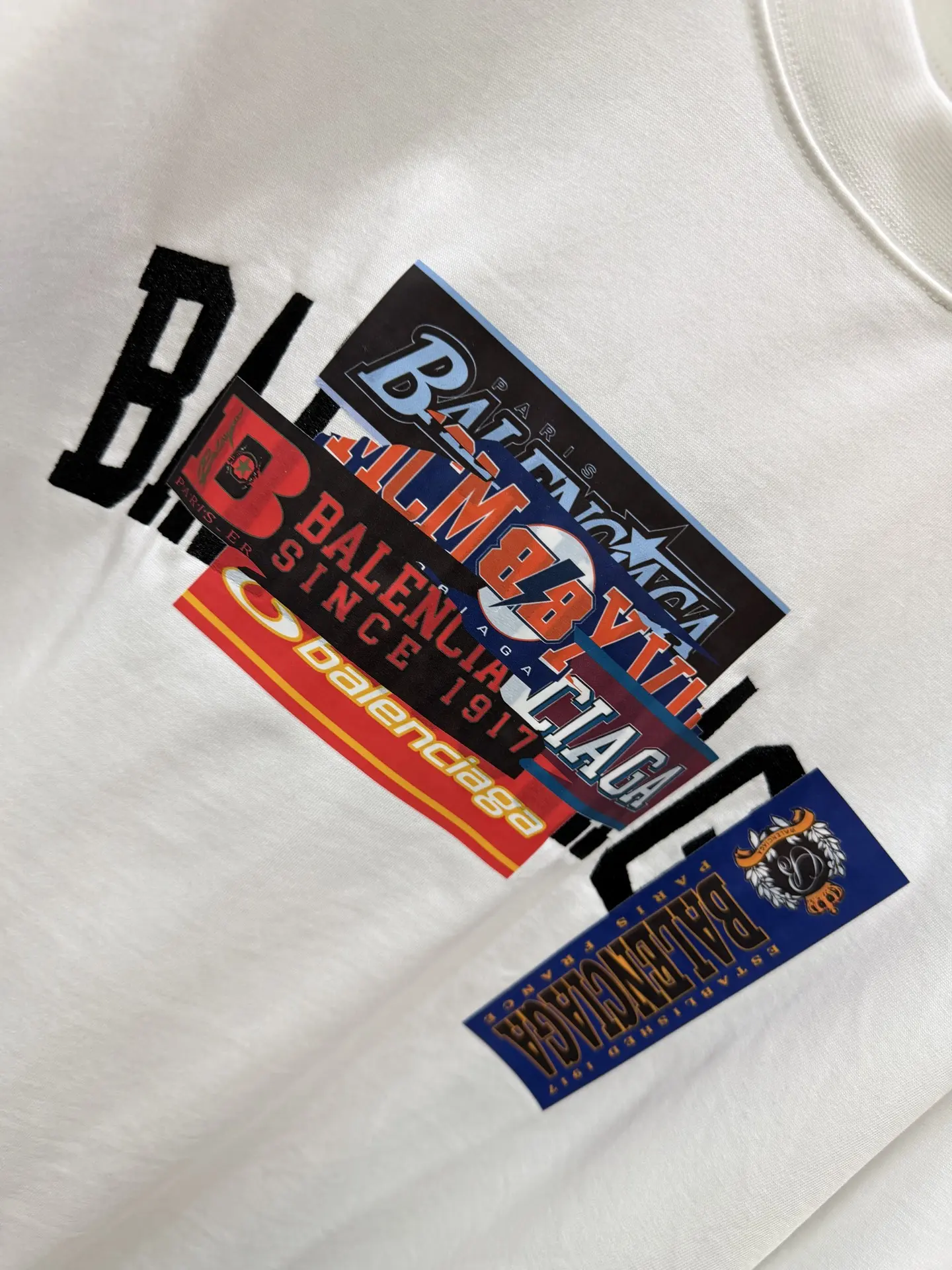 Multi-Logo Tape Sticker Oversized T-Shirt D15518668 — view 5