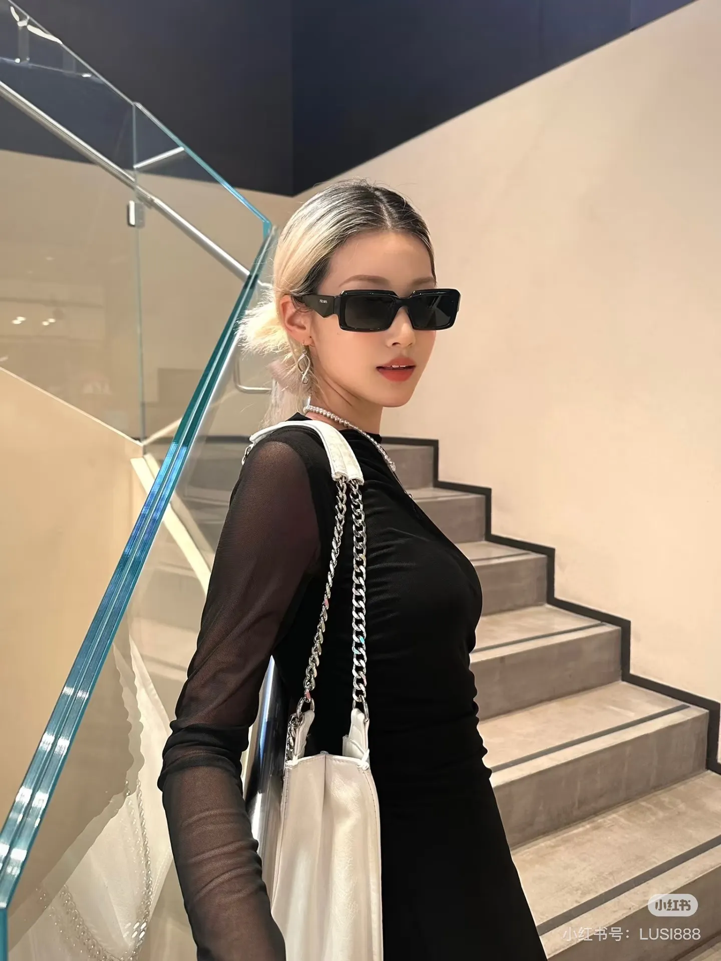 Prada Square-Frame Sunglasses D20018572 — view 2