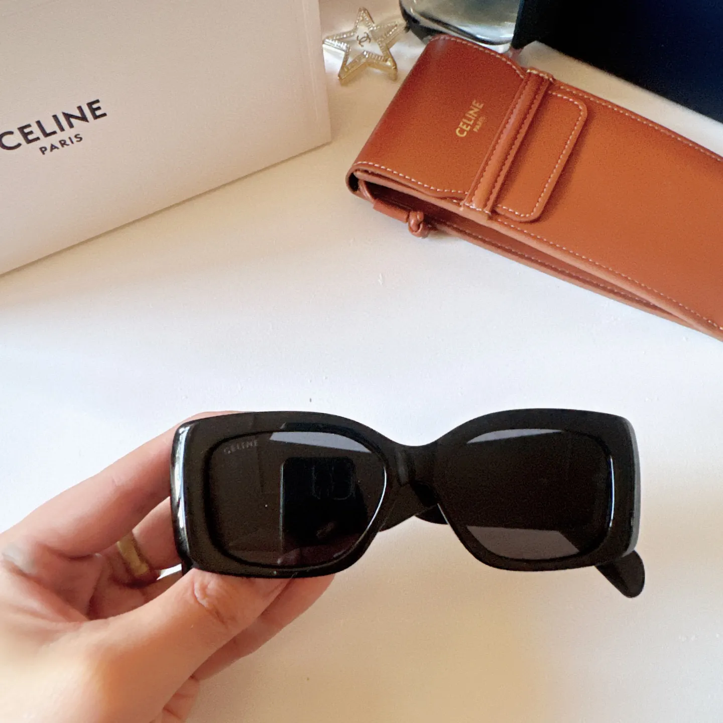 Celine Square-Frame Sunglasses D20018577 — view 9