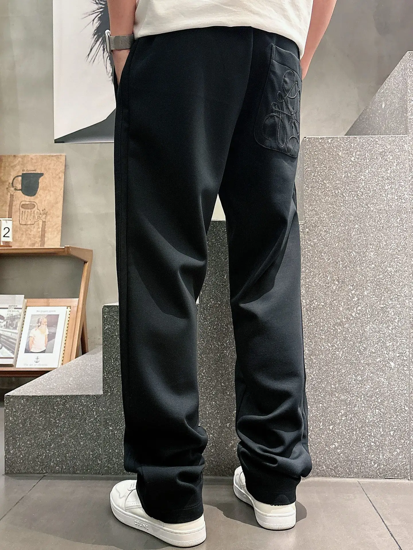Logo-Embroidered Cotton-Blend Sweatpants D23014245 — view 9
