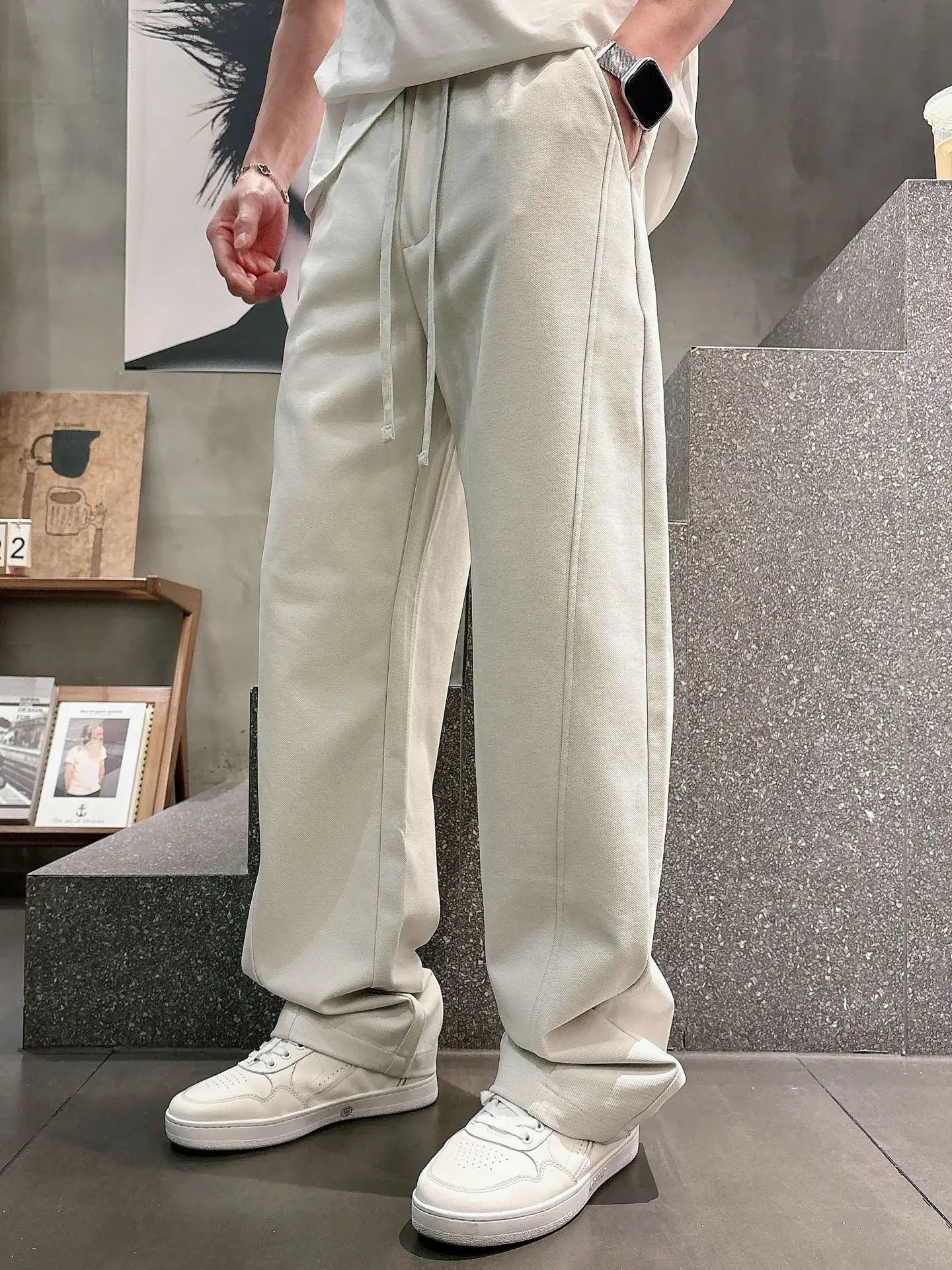 Logo-Embossed Cotton-Blend Sweatpants D21514258 — view 2