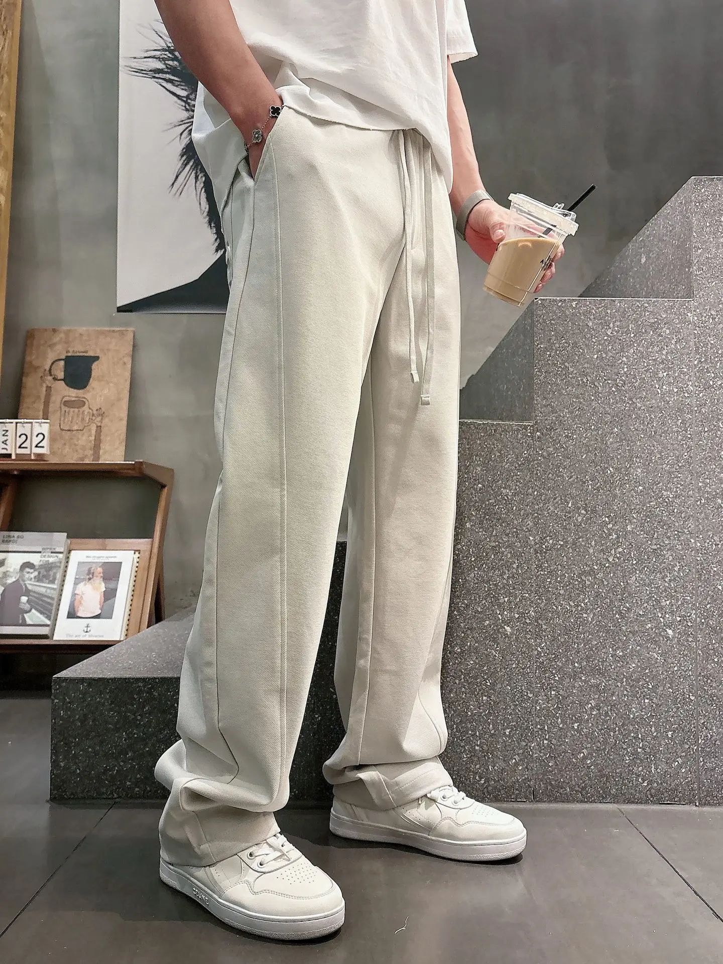 Logo-Embossed Cotton-Blend Sweatpants D21514258 — view 3