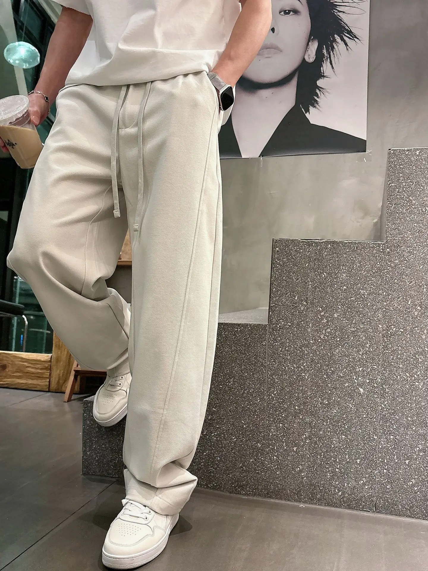 Logo-Embossed Cotton-Blend Sweatpants D21514258 — view 5