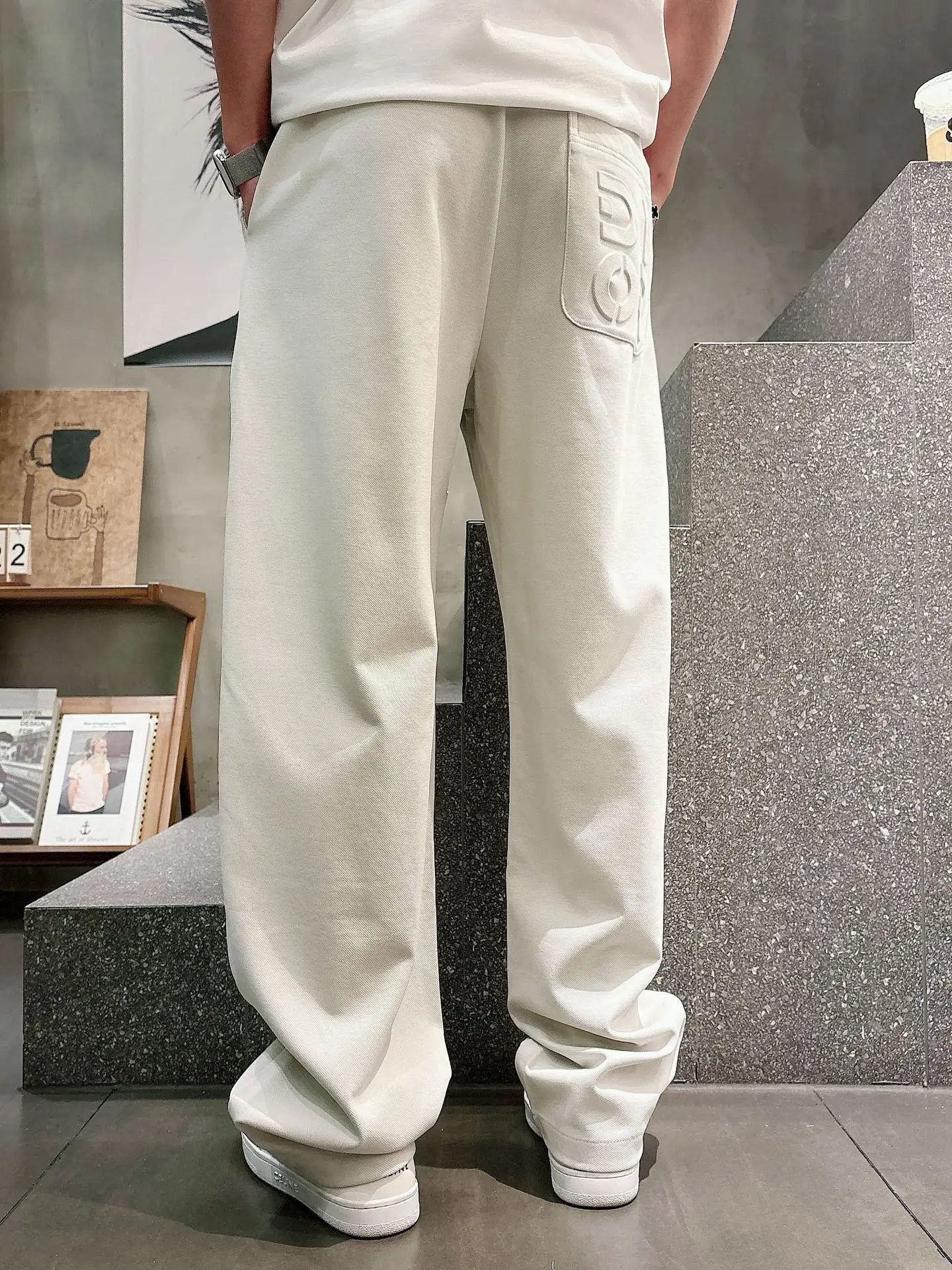 Logo-Embossed Cotton-Blend Sweatpants D21514258 — view 7