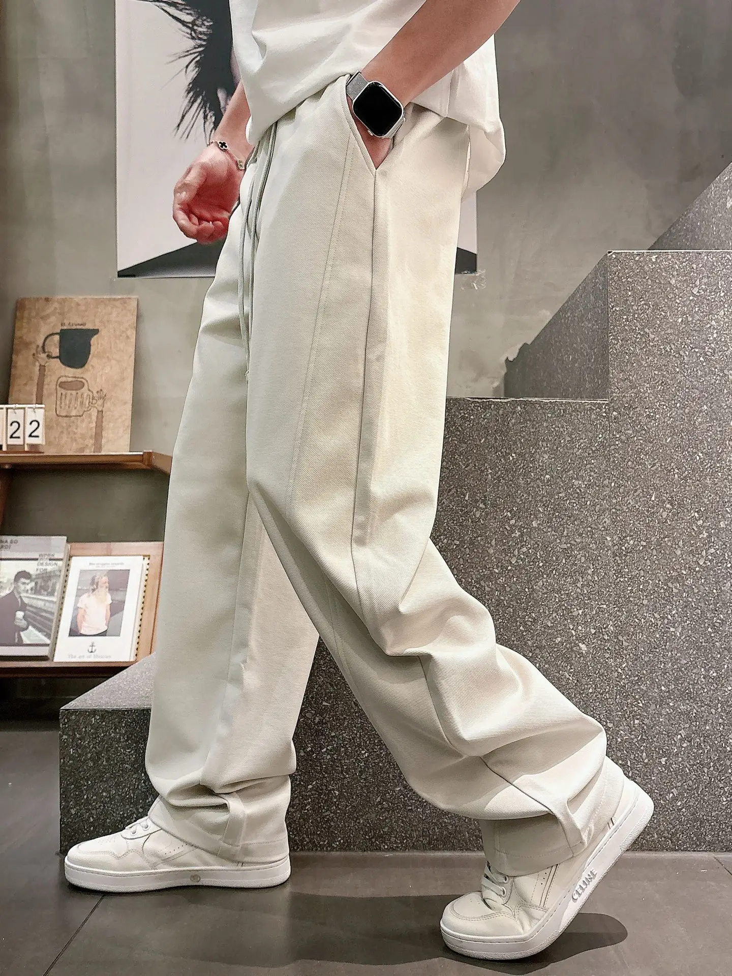 Logo-Embossed Cotton-Blend Sweatpants D21514258 — view 8