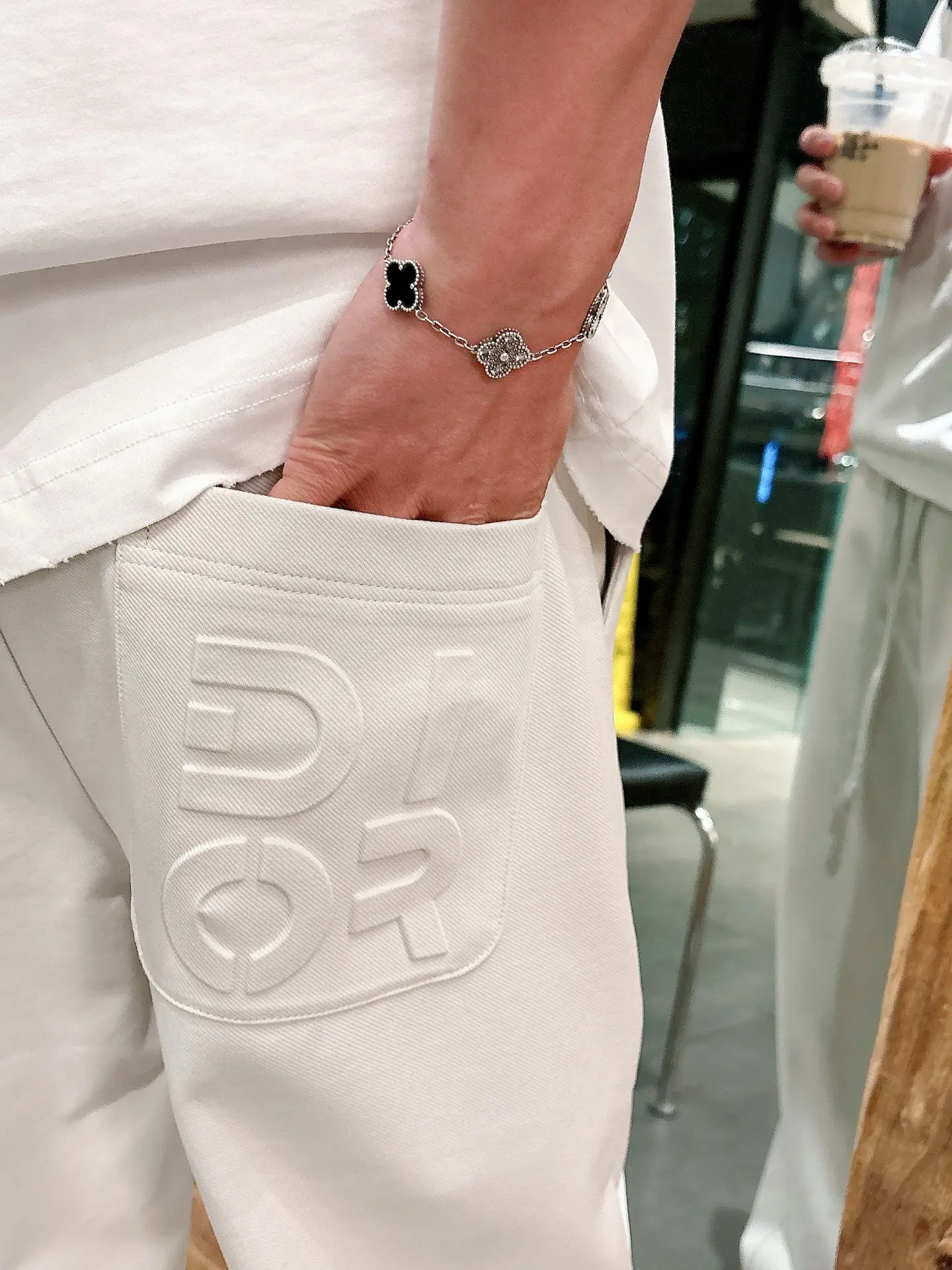 Logo-Embossed Cotton-Blend Sweatpants D21514258 — view 9