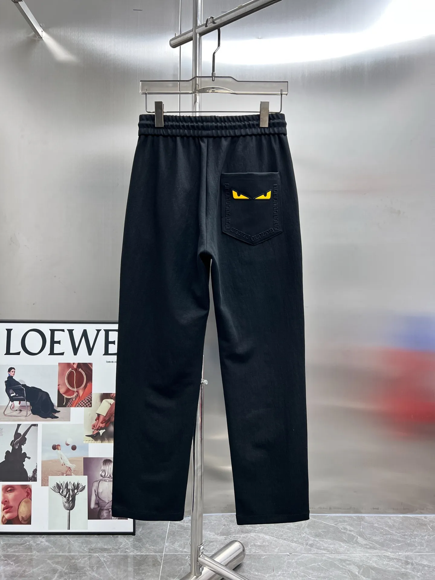 Bag Bugs Embroidered Cotton-Blend Sweatpants D22514233 — view 2