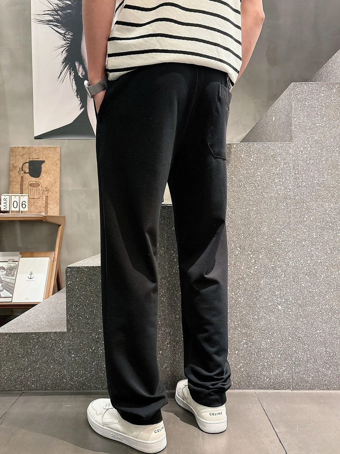 Logo-Embroidered Cotton-Blend Sweatpants D22512937 — view 3