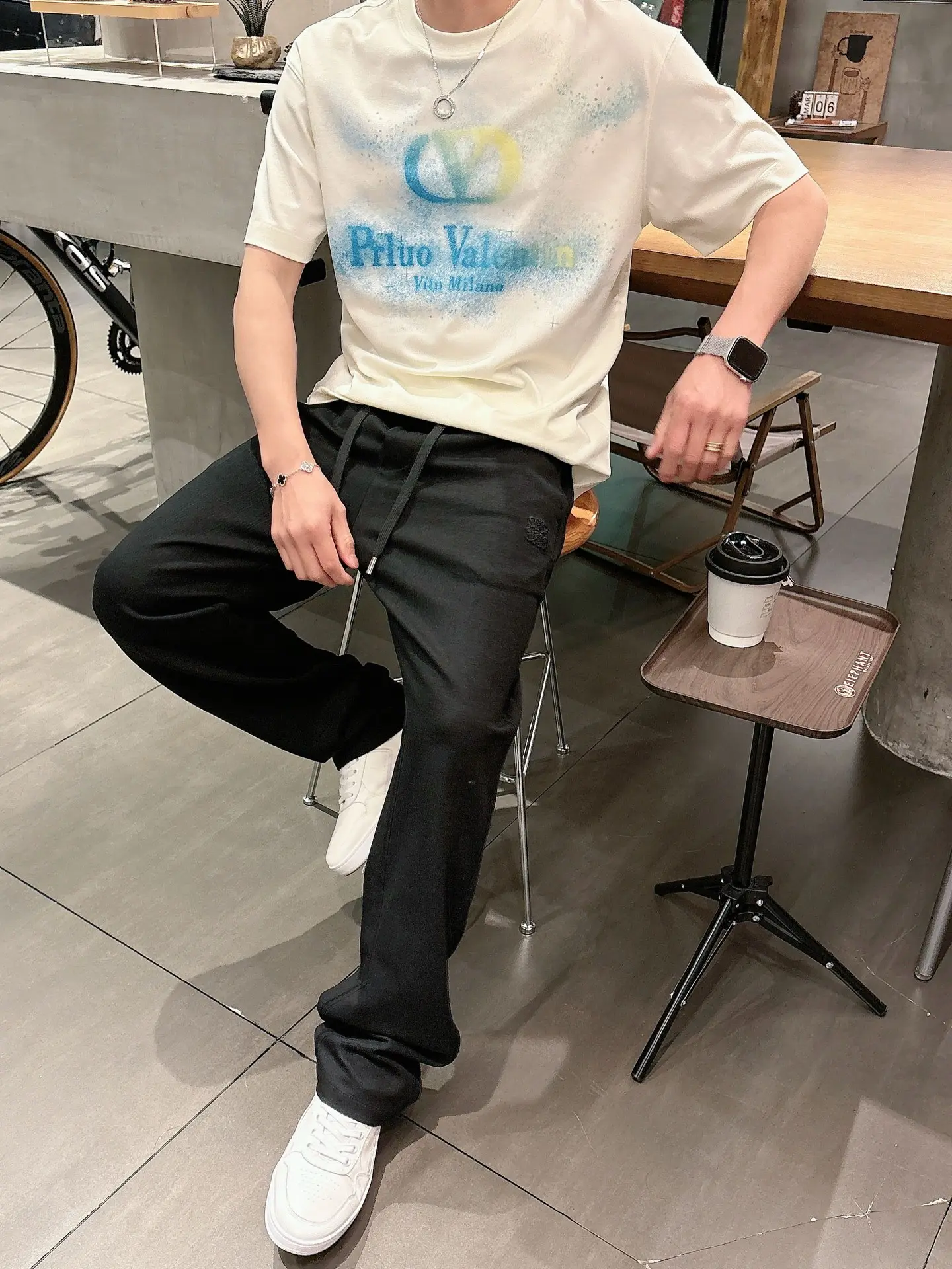 Logo-Embroidered Drawstring Trousers D22512933 — view 7