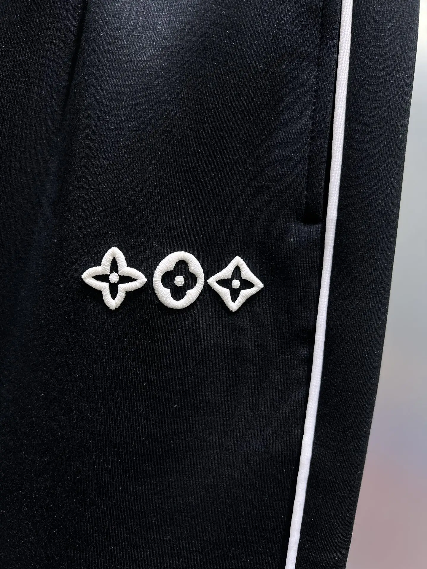 Logo Embroidered Side-Stripe Sweatpants D22511950 — view 5