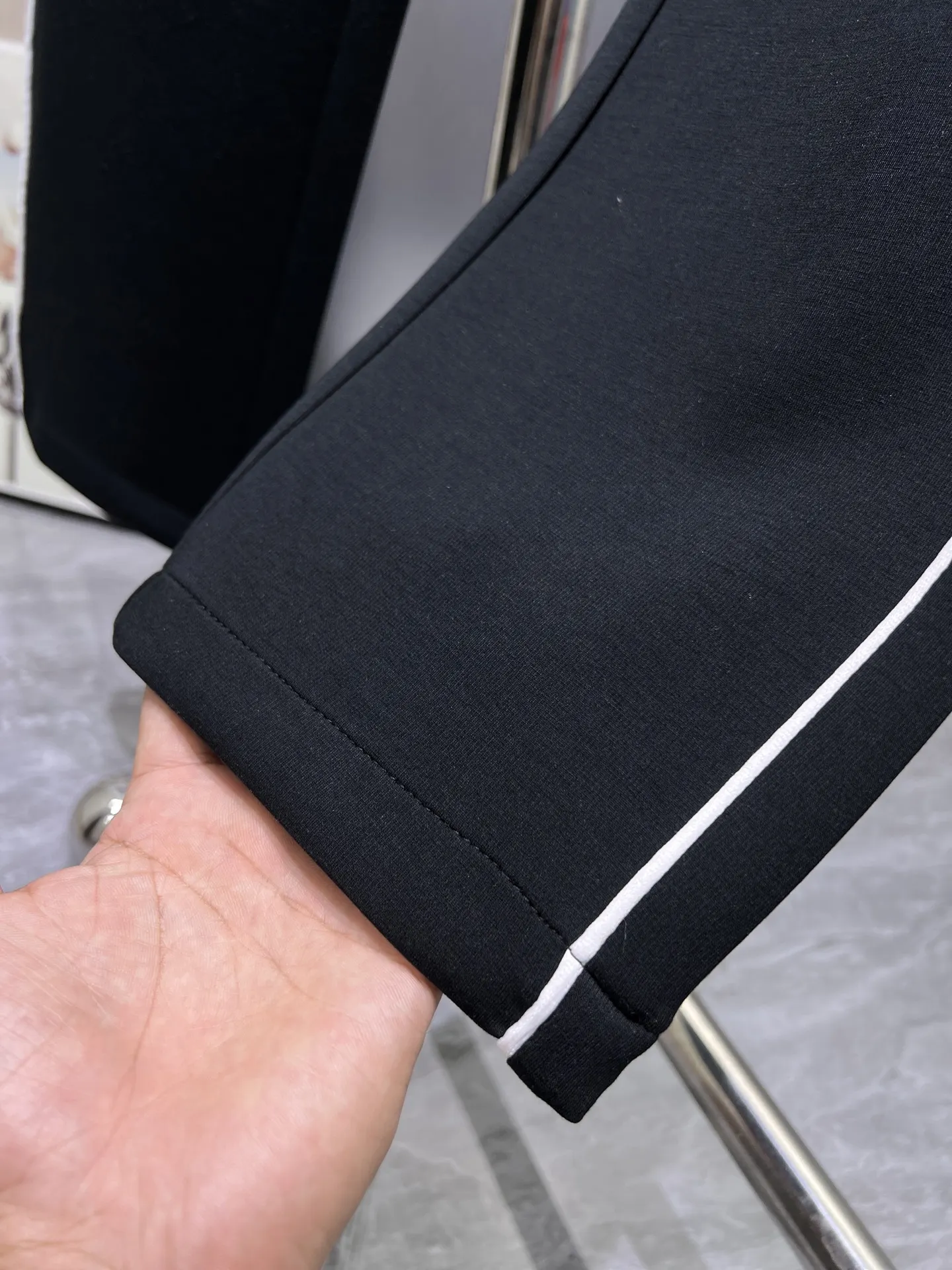 Logo Embroidered Side-Stripe Sweatpants D22511950 — view 9