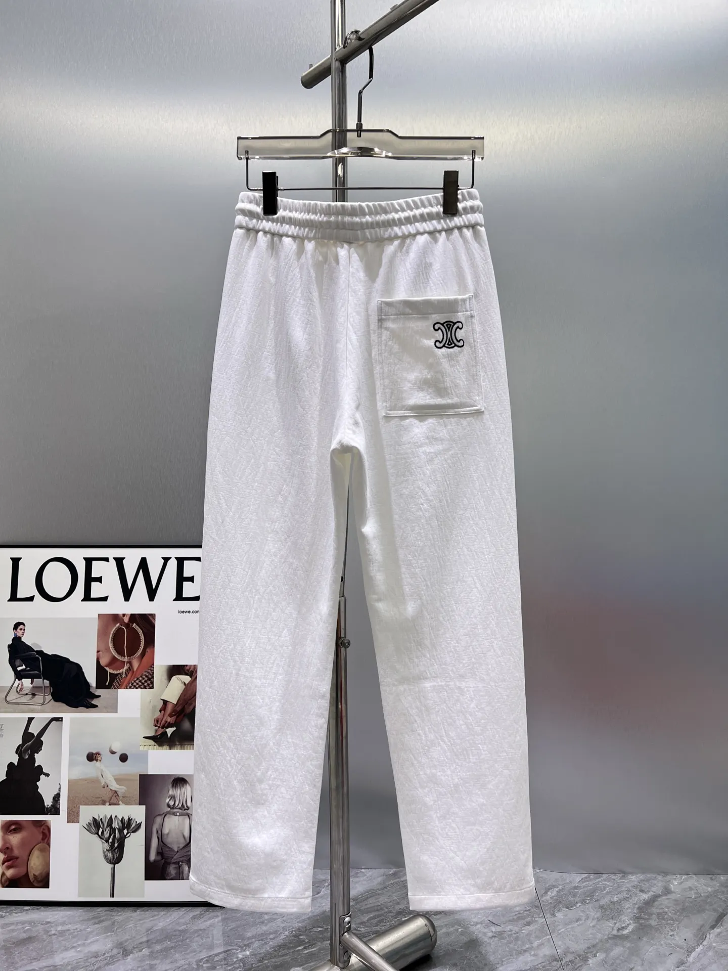 Logo Embroidered Cotton-Blend Sweatpants D22011961 — view 2