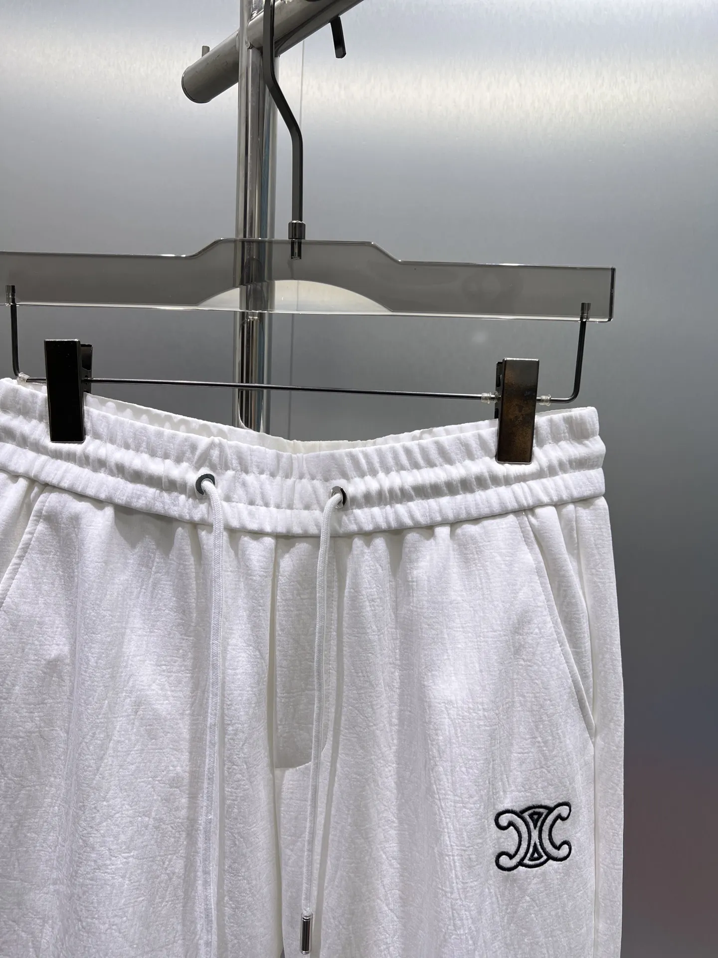 Logo Embroidered Cotton-Blend Sweatpants D22011961 — view 3