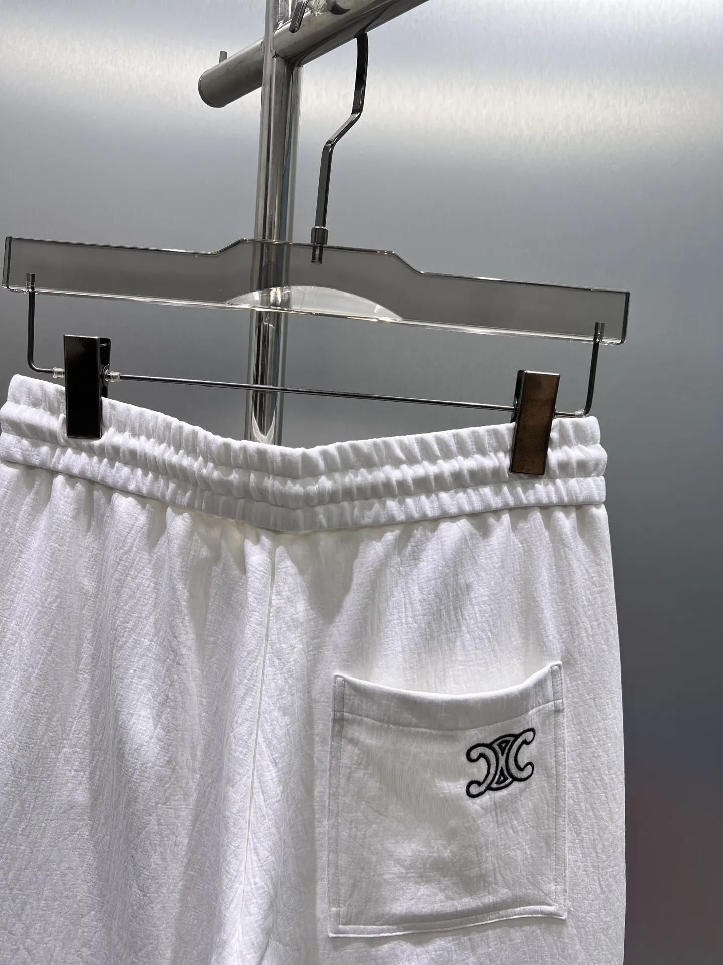 Logo Embroidered Cotton-Blend Sweatpants D22011961 — view 6
