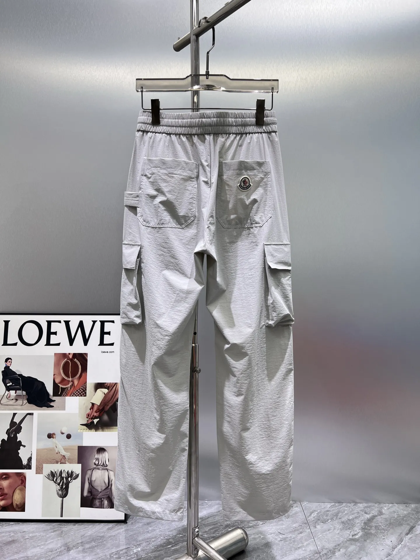 Moncler Logo-Patch Cargo Trousers D23511955 — view 2