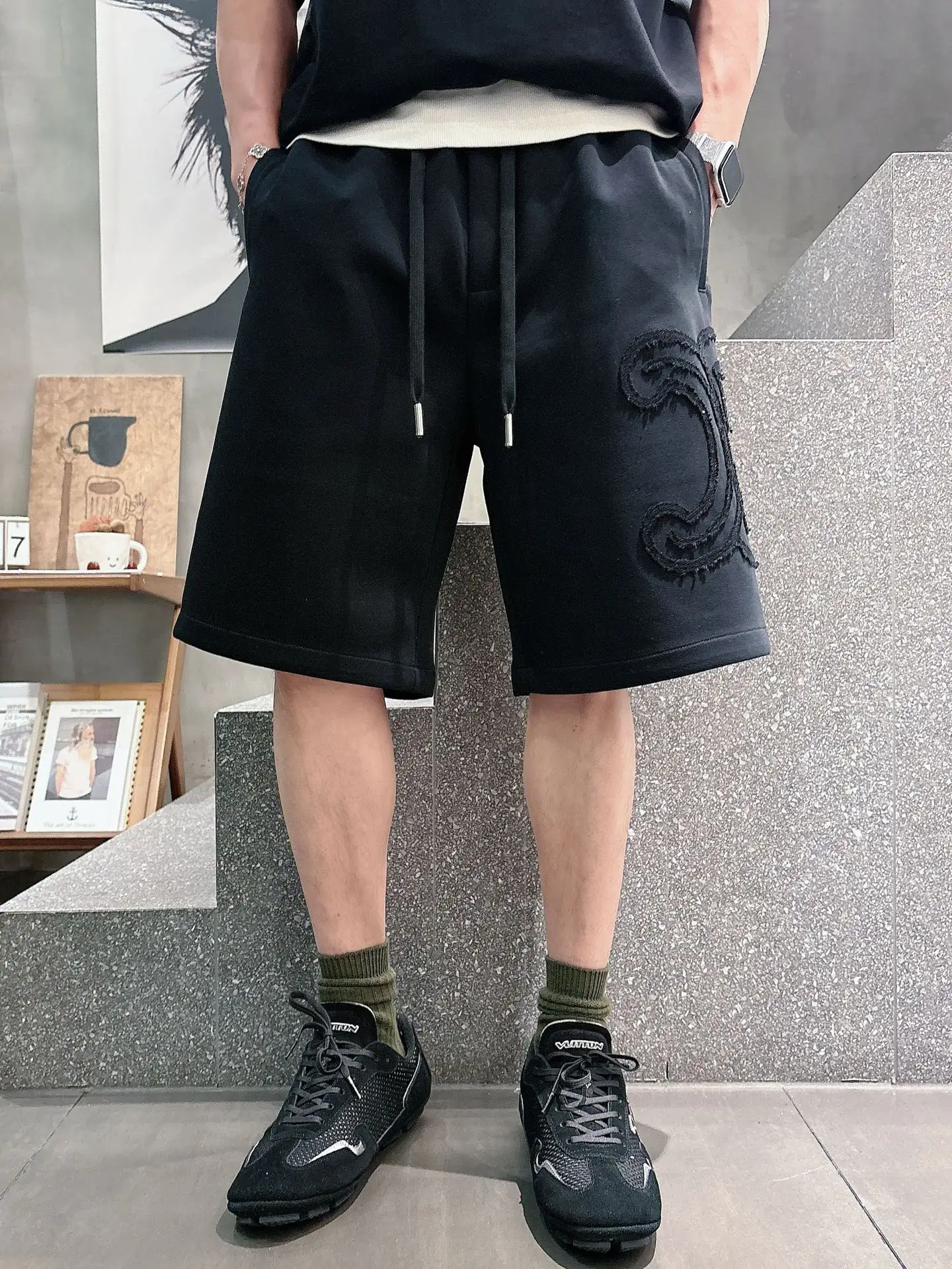 Logo Appliqué Cotton Jersey Shorts D20012049