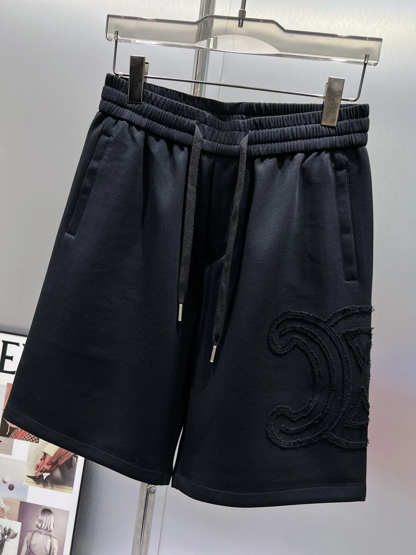 Logo Appliqué Cotton-Jersey Shorts D20012025 — view 4