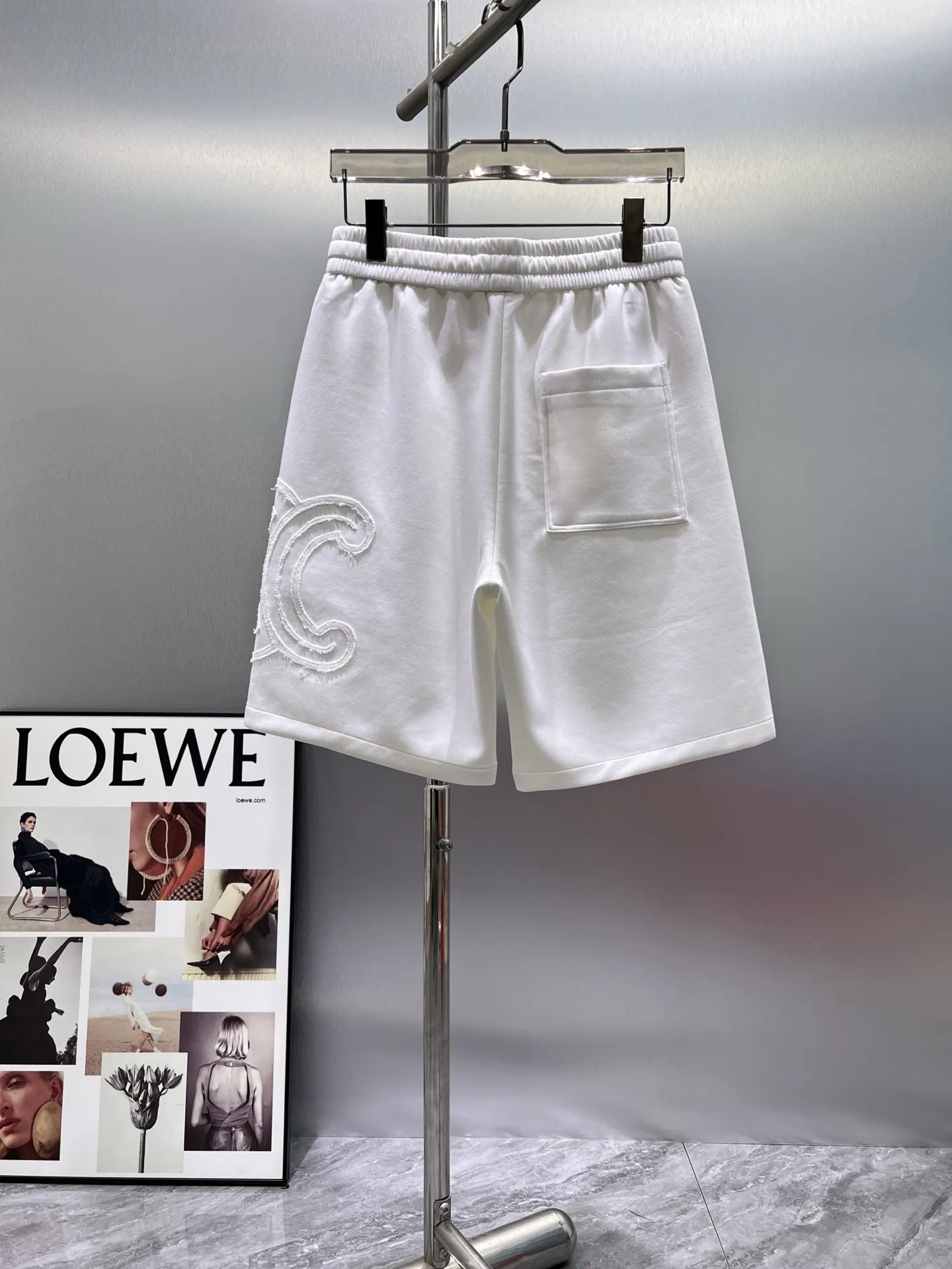 Logo Appliqué Cotton-Jersey Shorts D20012024 — view 2