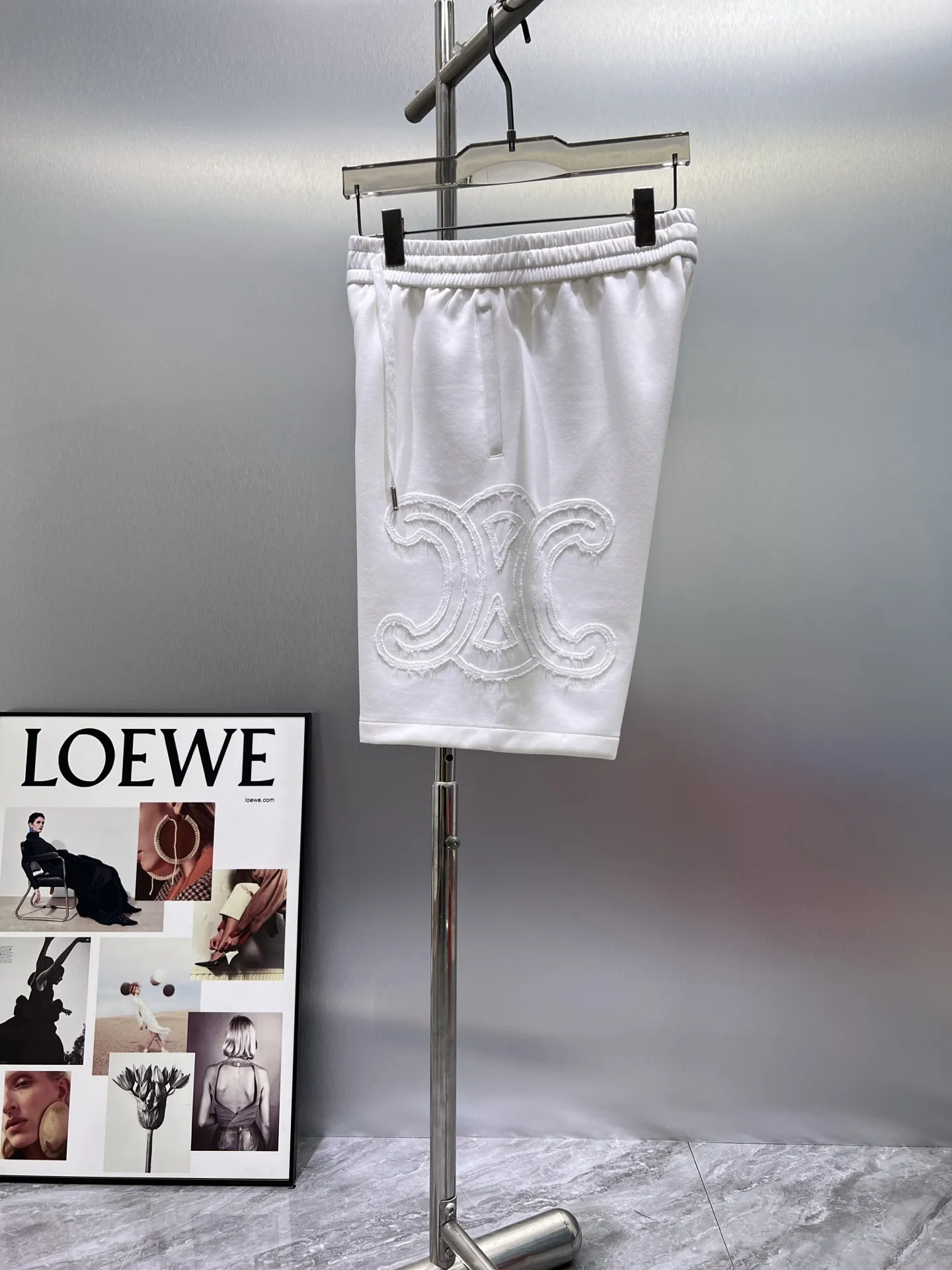 Logo Appliqué Cotton-Jersey Shorts D20012024 — view 3