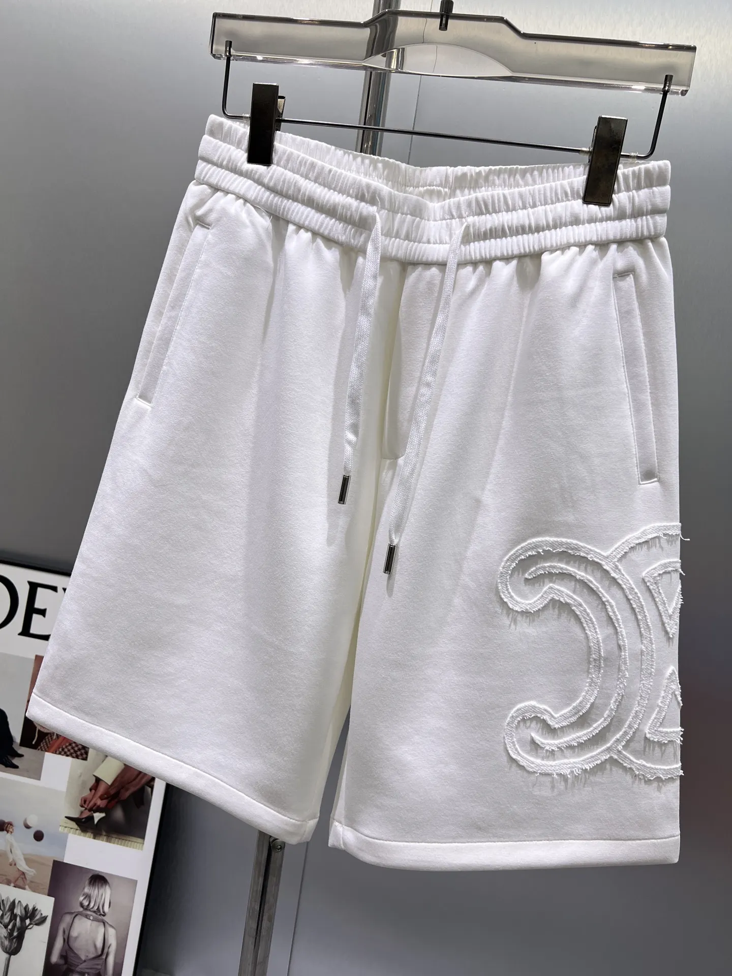 Logo Appliqué Cotton-Jersey Shorts D20012024 — view 4