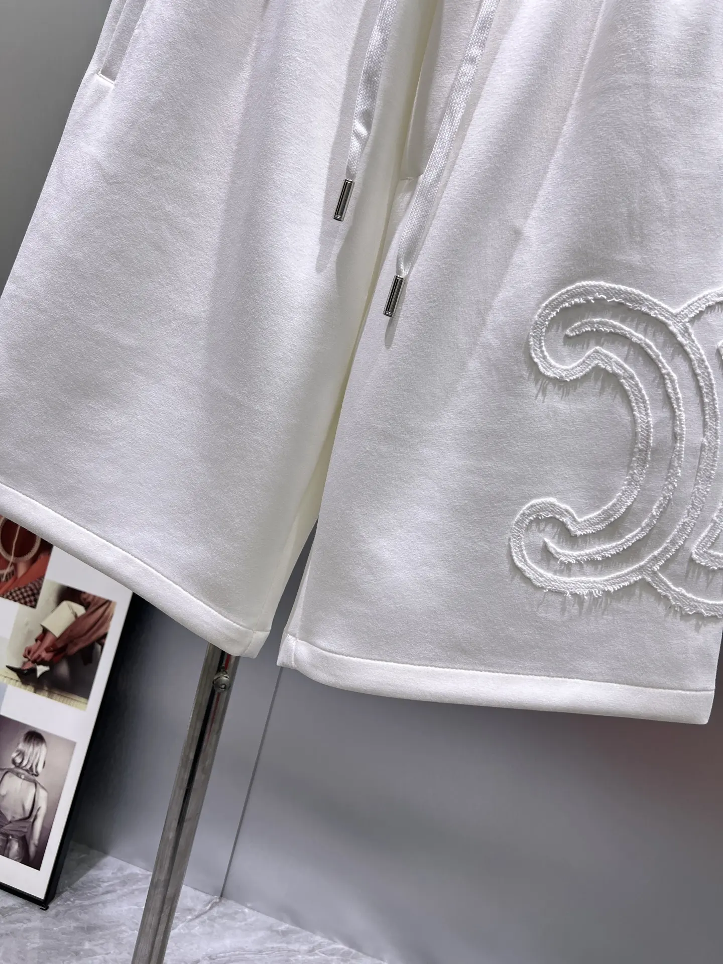 Logo Appliqué Cotton-Jersey Shorts D20012024 — view 5