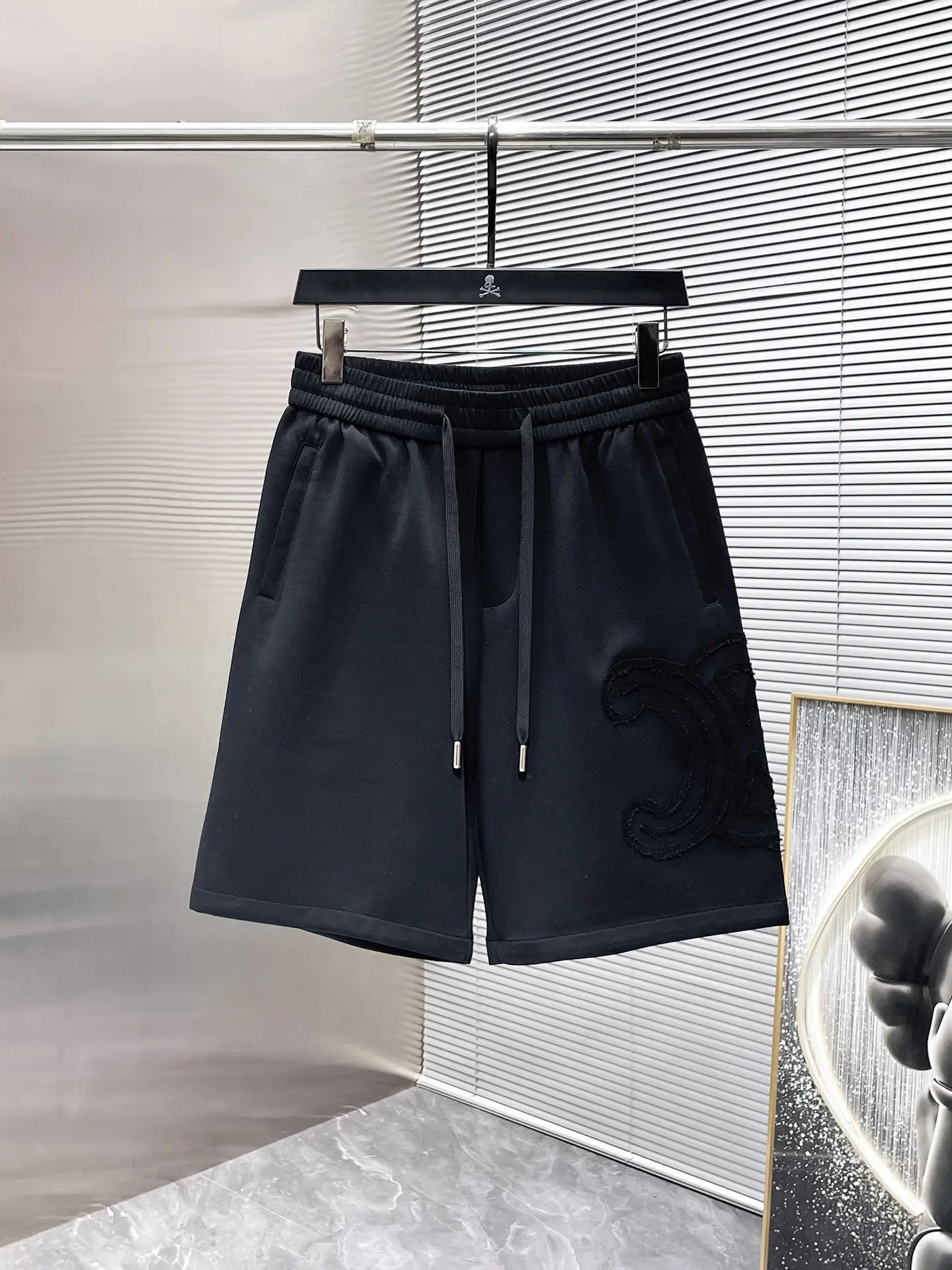 Logo Appliqué Drawstring Sweat Shorts D20012031