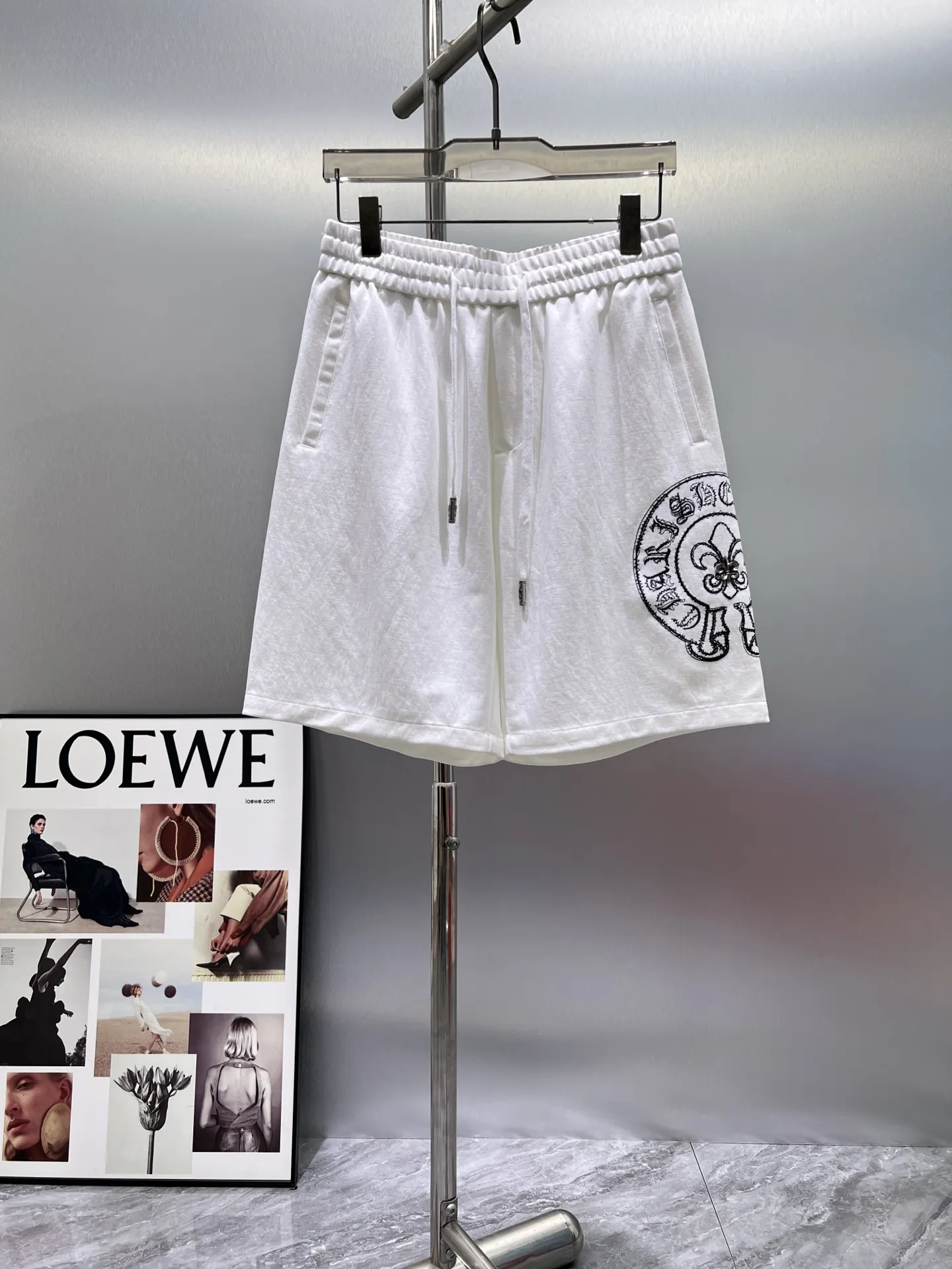 Logo Embroidered Cotton Jersey Shorts D20012020