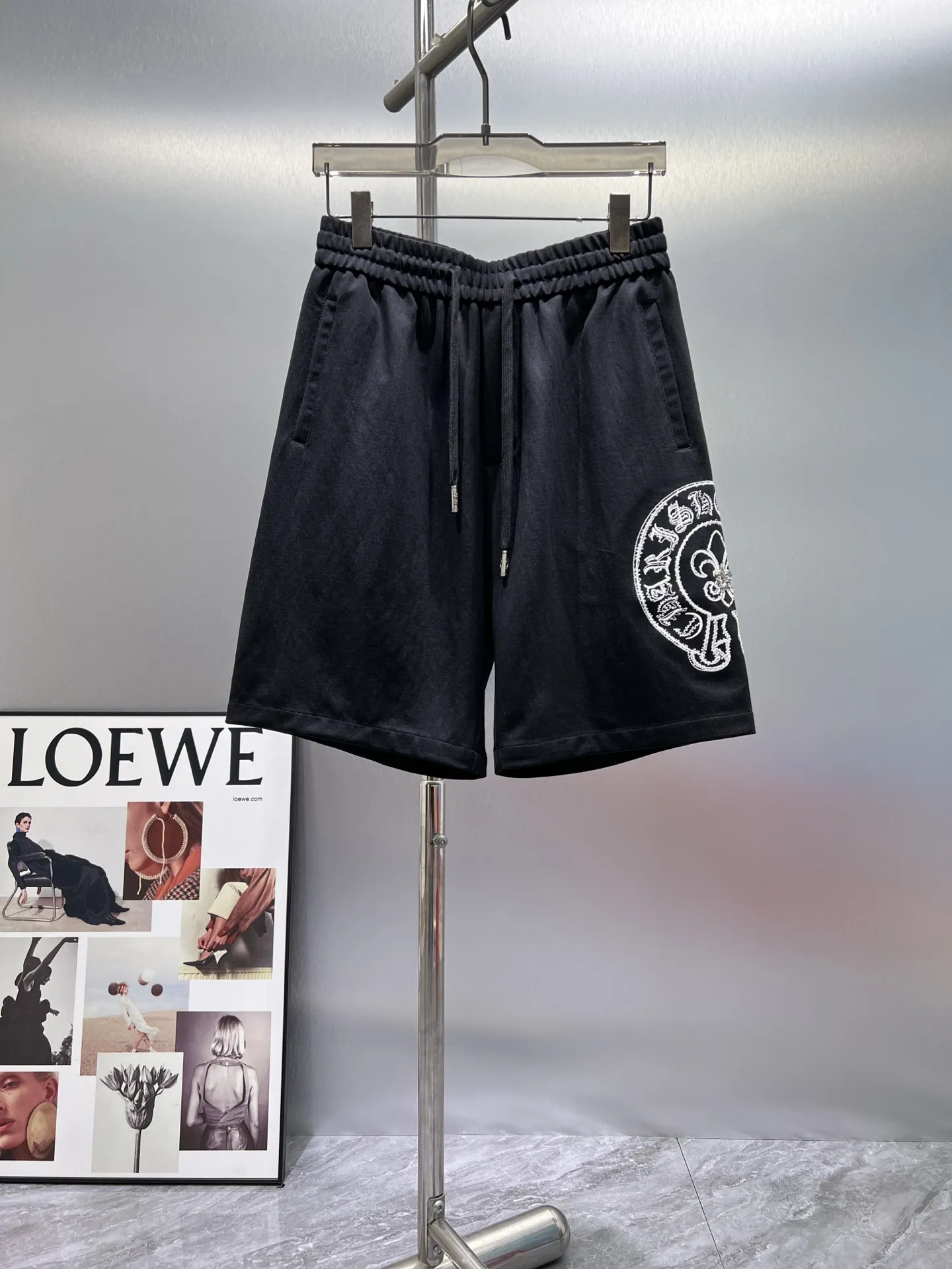 Logo Embroidered Cotton-Jersey Shorts D20012021