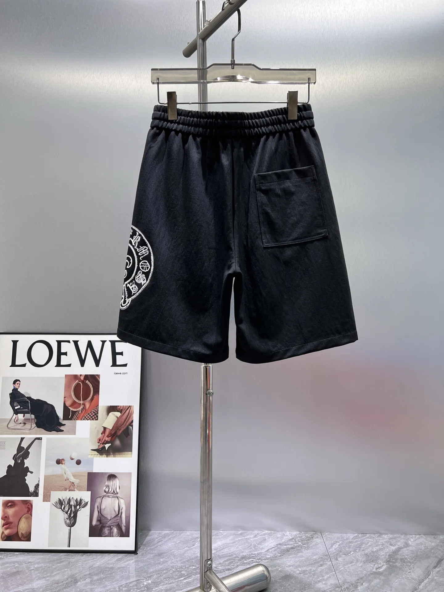 Logo Embroidered Cotton-Jersey Shorts D20012021 — view 2